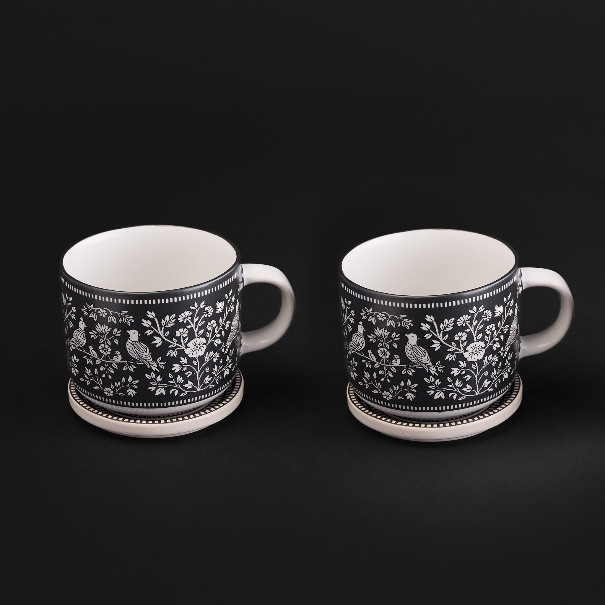 Kalam Charcoal Mug & Small Dish Set