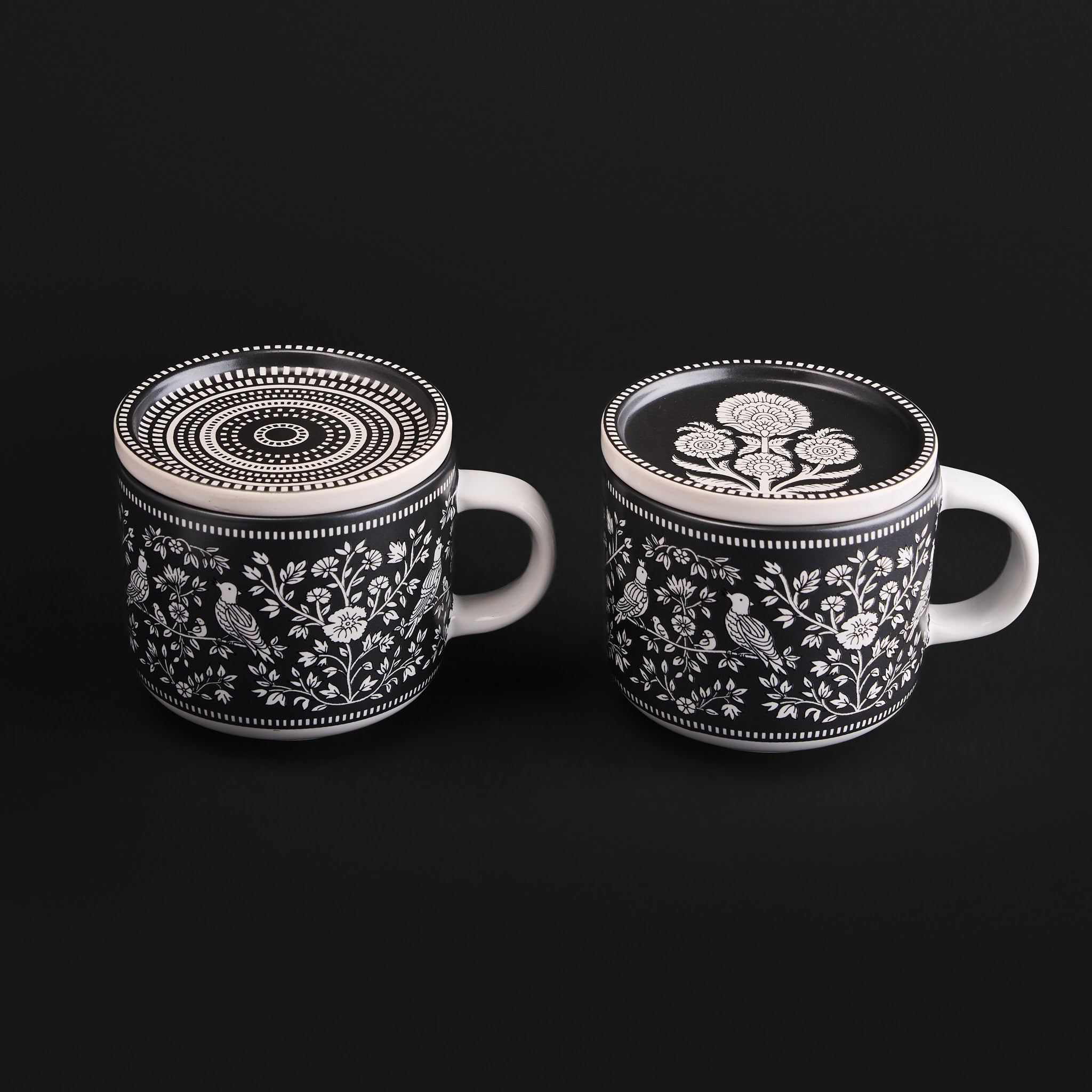 Kalam Charcoal Mug & Small Dish Set