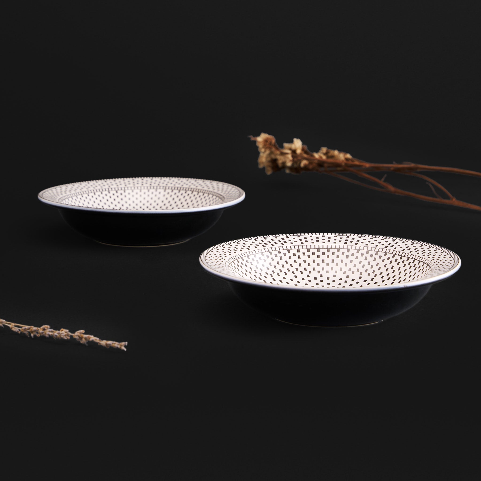 Kalam Charcoal Halo Small Bowl Set