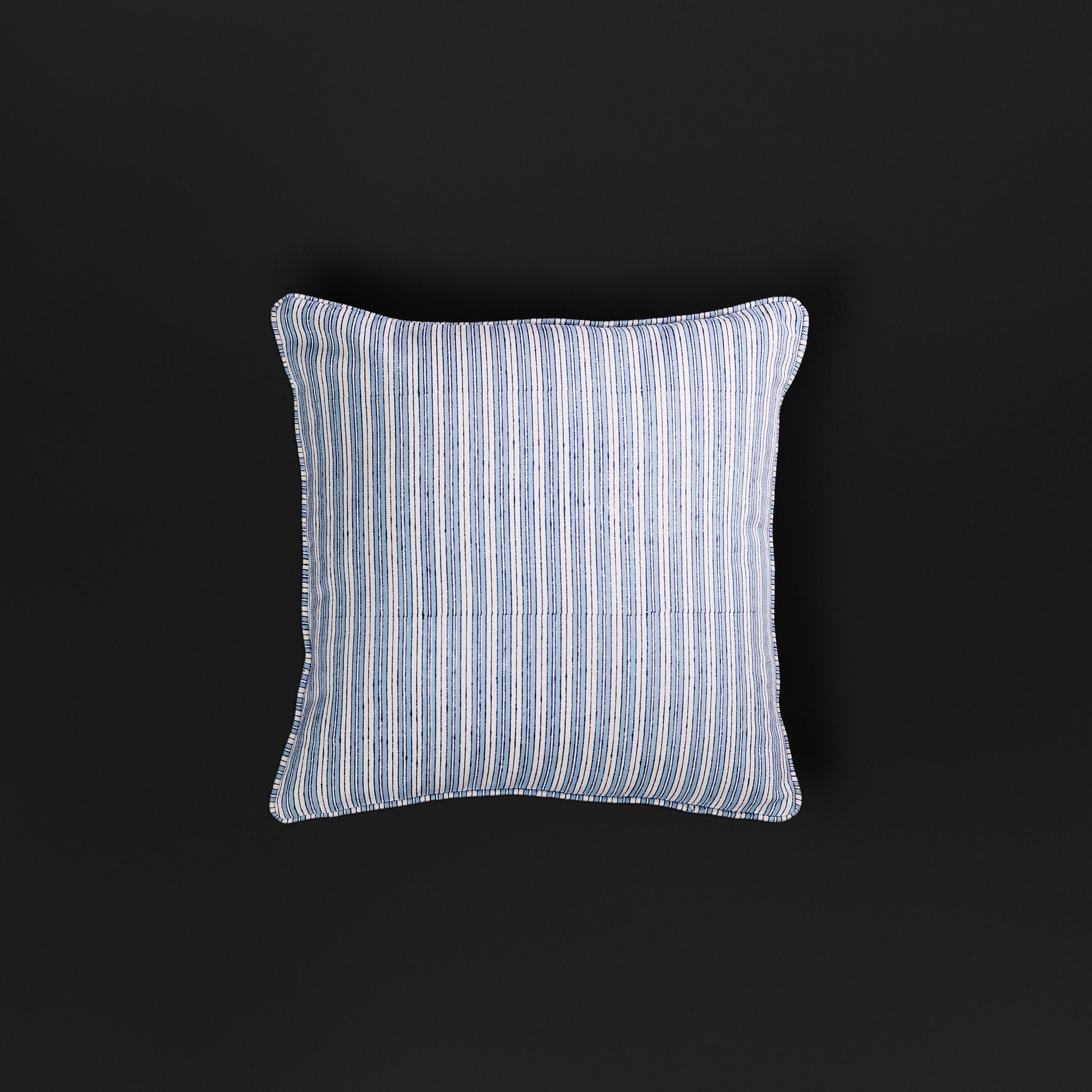 Pyjama Stripe Blue Cushion / Adult