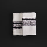 Tula charcoal grey hand towels (Set of 2)