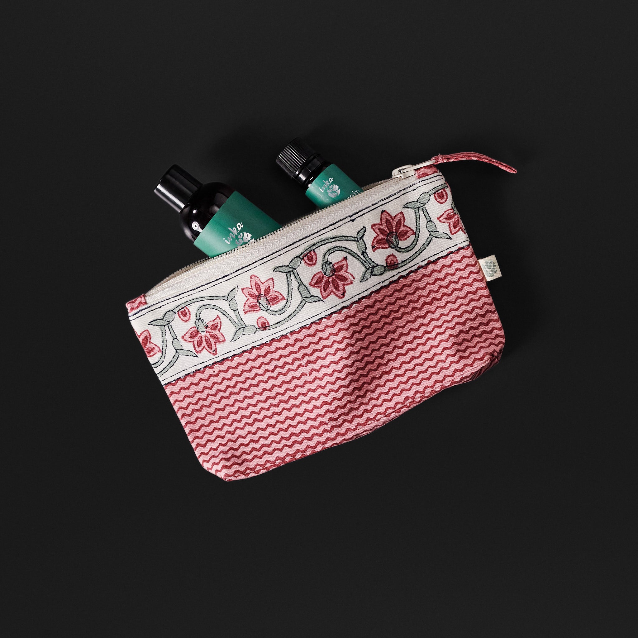 Ruhi Raspberry Pink Travel Pouches