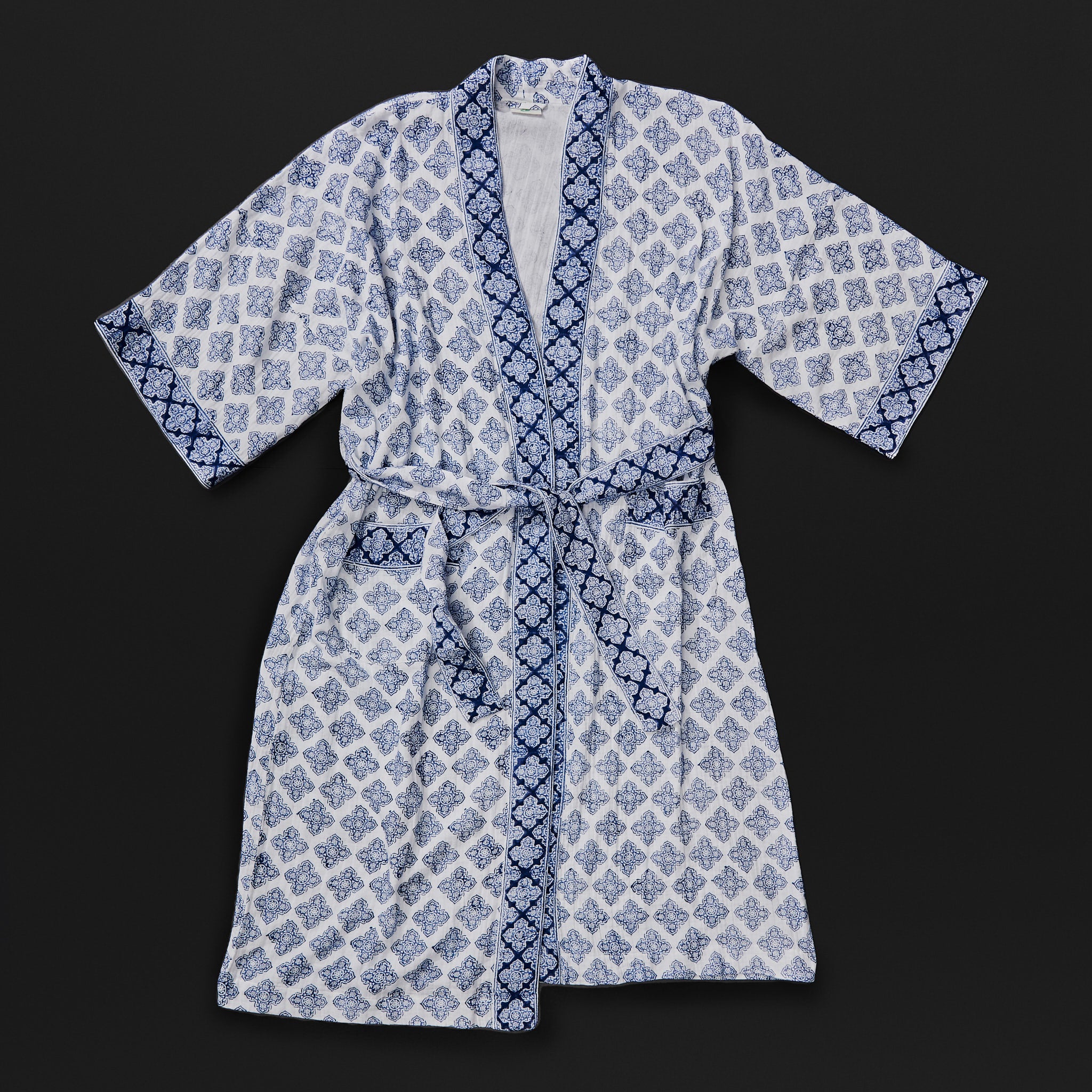 Jali Indigo Bathrobe