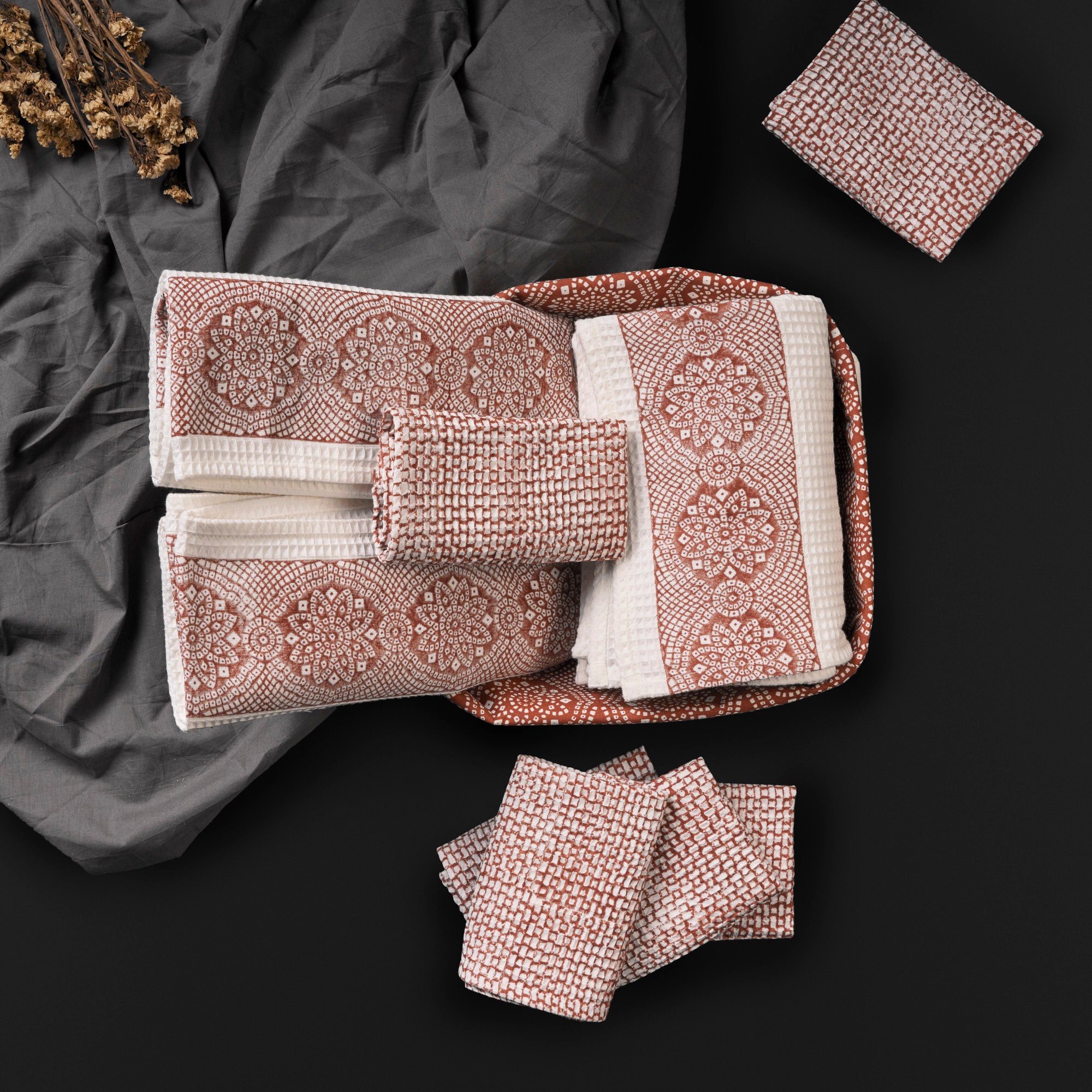 Mosaic Clay Towel Set