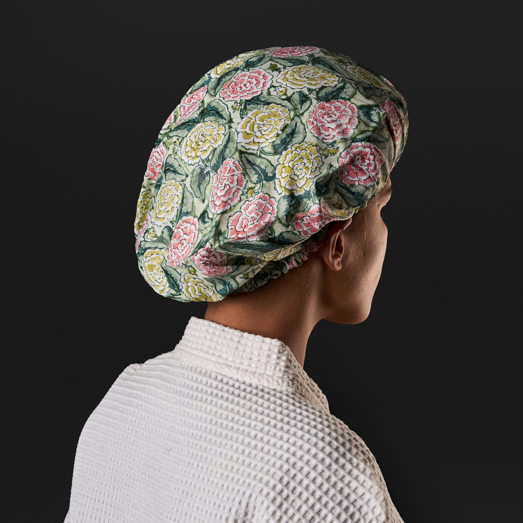 Dahlia Lime Shower Cap
