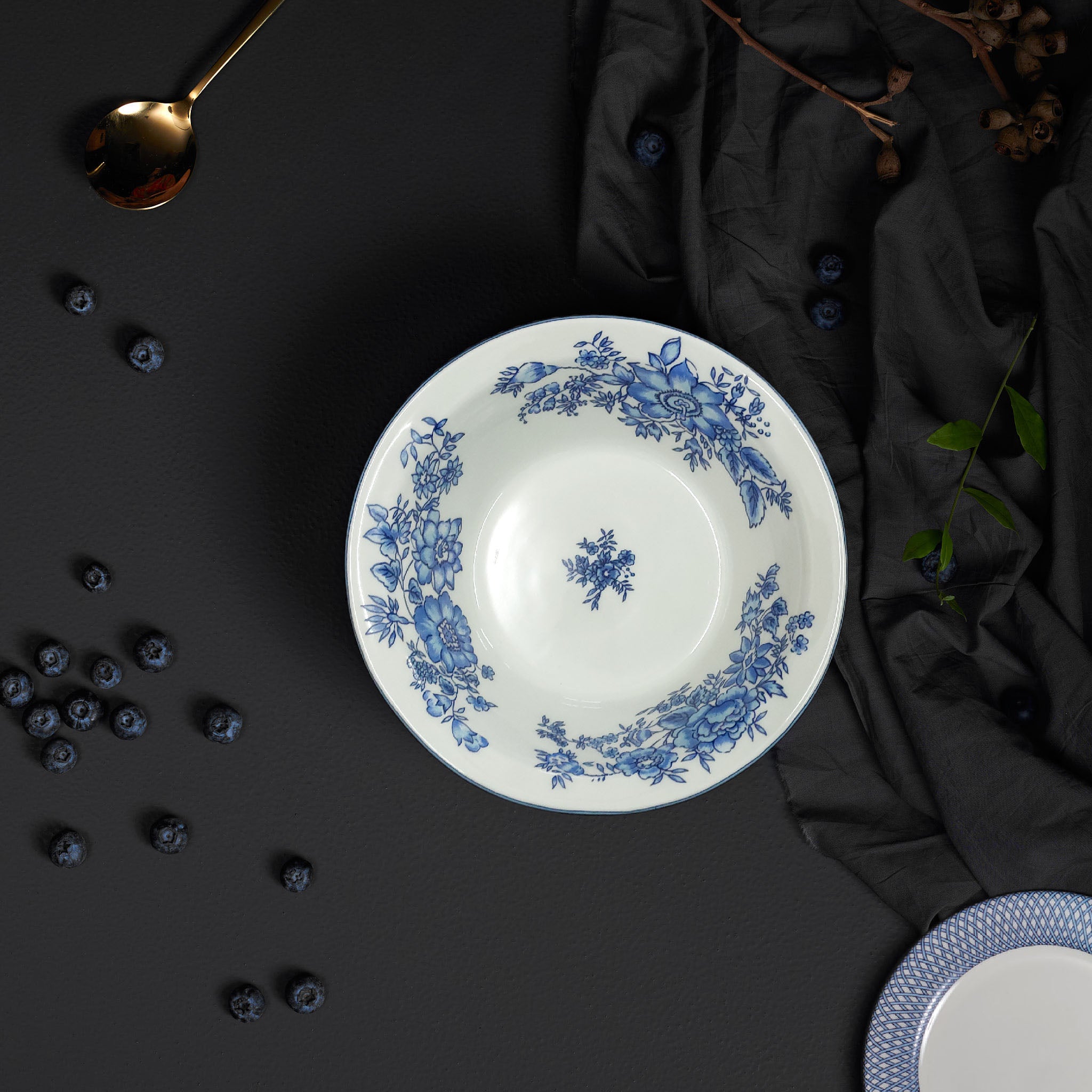 Renata China Blue Serving Bowl Medium