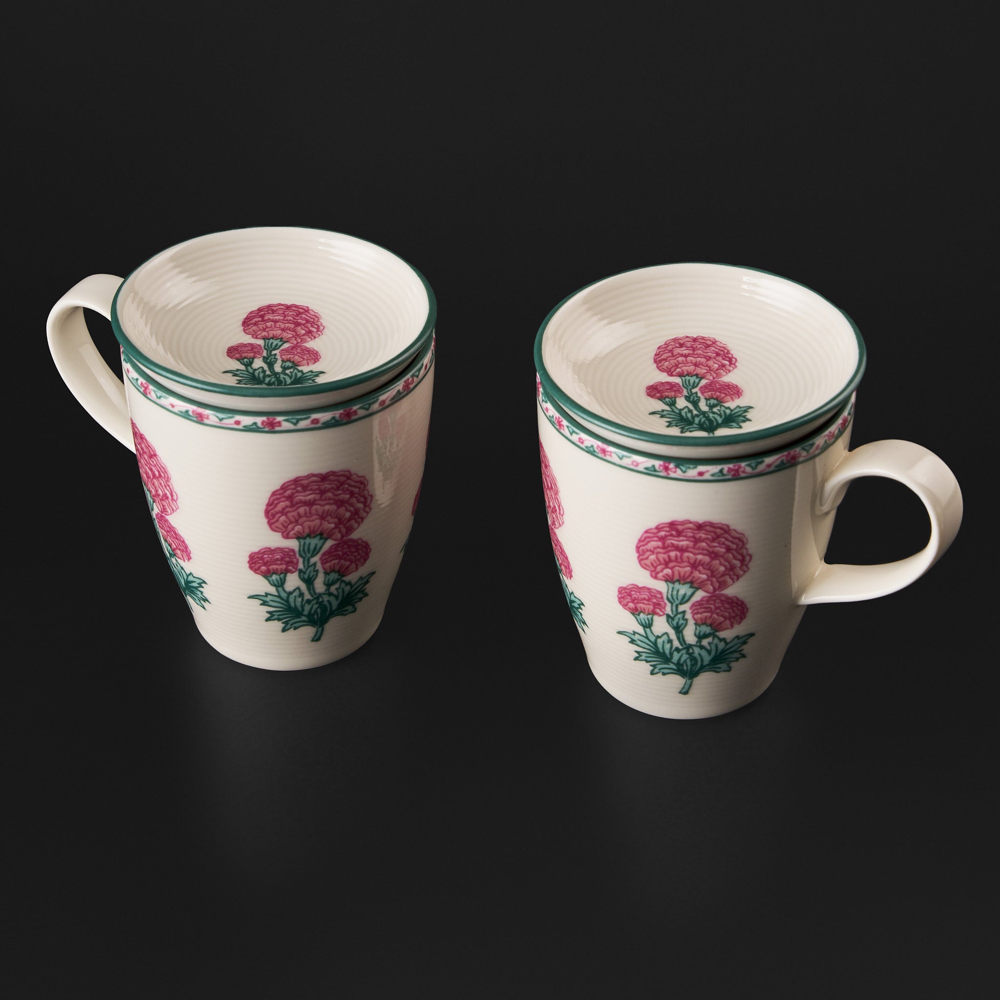 Meesha Mulberry Pink Mug & Small Dish Set