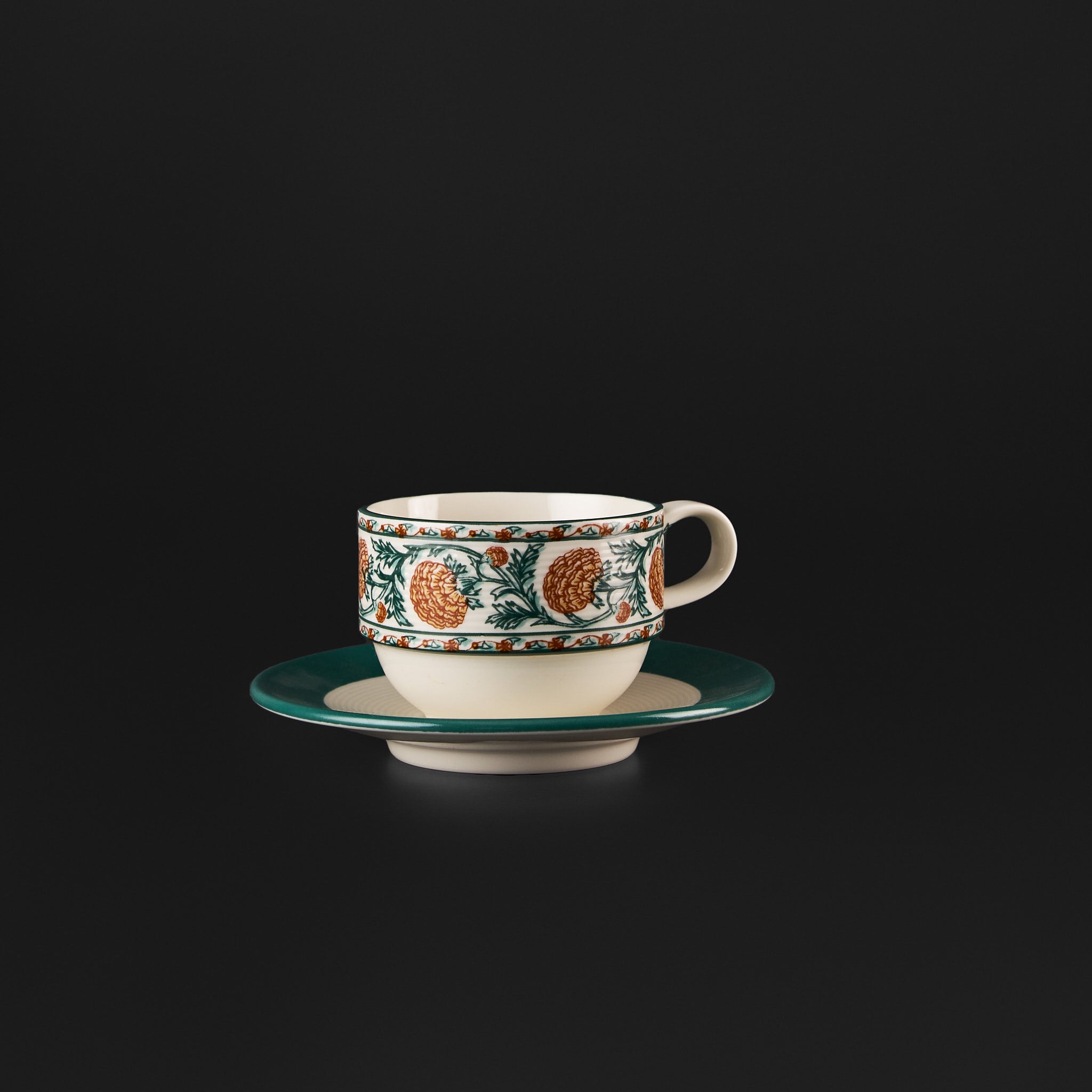 Meesha Saffron Cup & Saucer Set