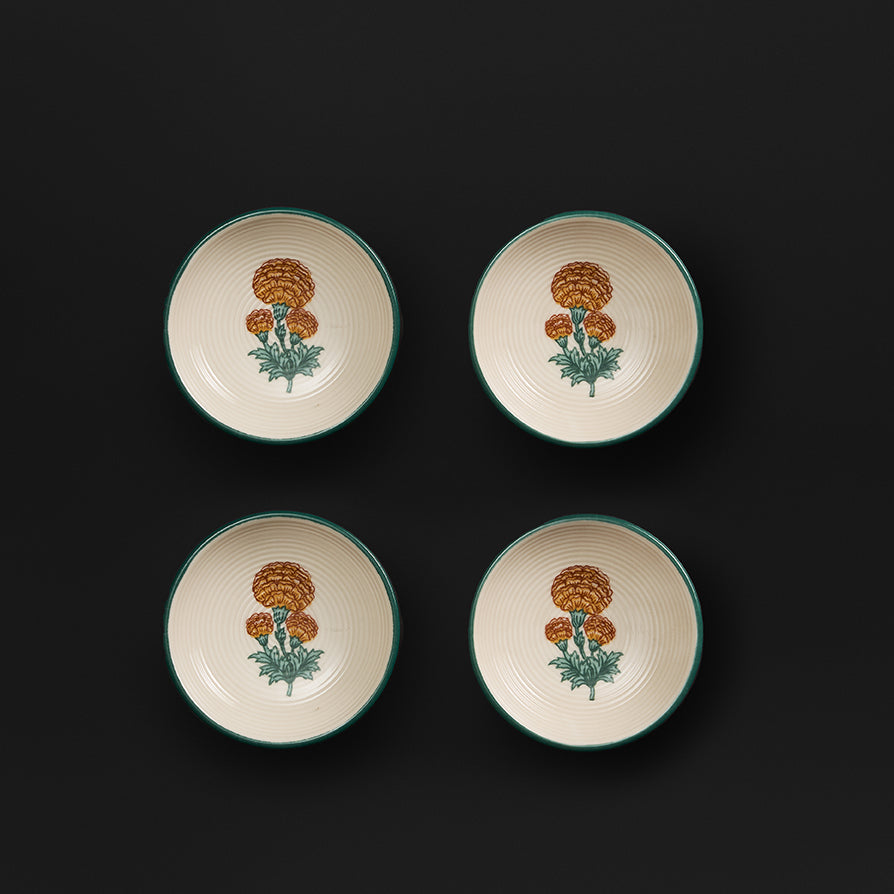 Meesha Saffron Small Dish Set