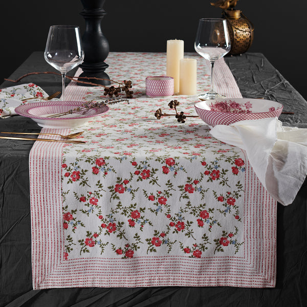 Leana coral table runner