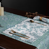 Ayana sage green reversible table mats  (Set of 4)