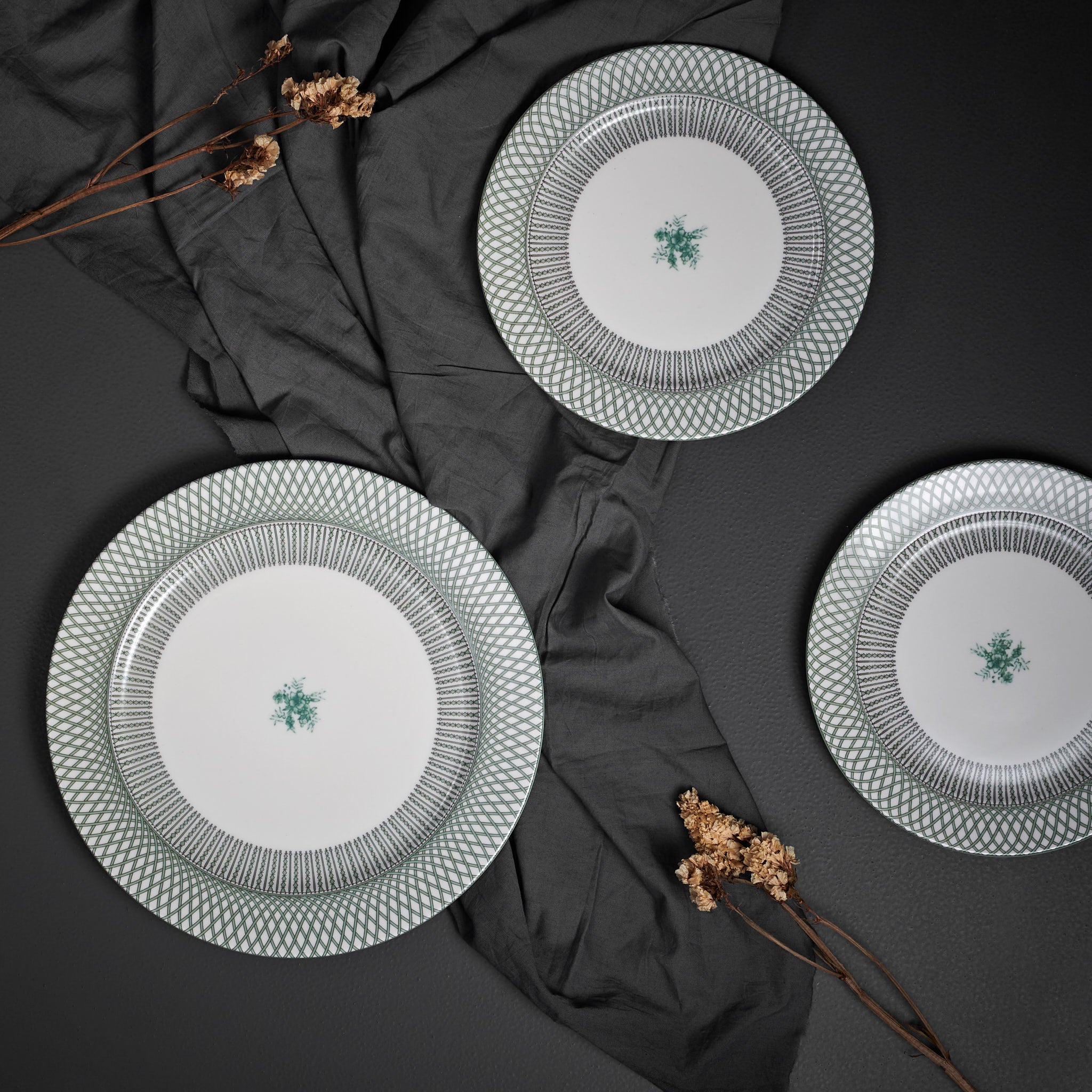 Renata Emerald Green Side Plate Set