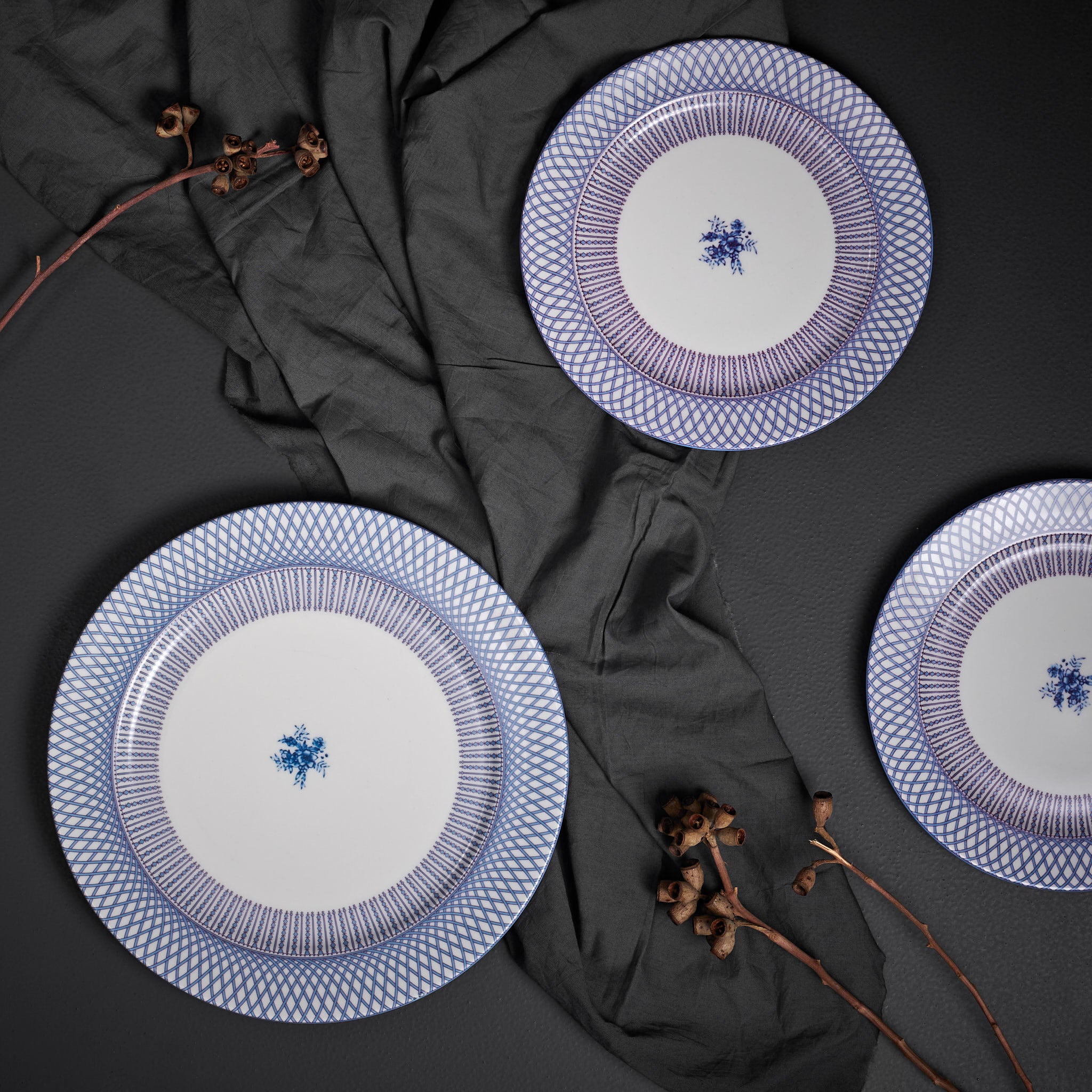 Renata China Blue Side Plate Set