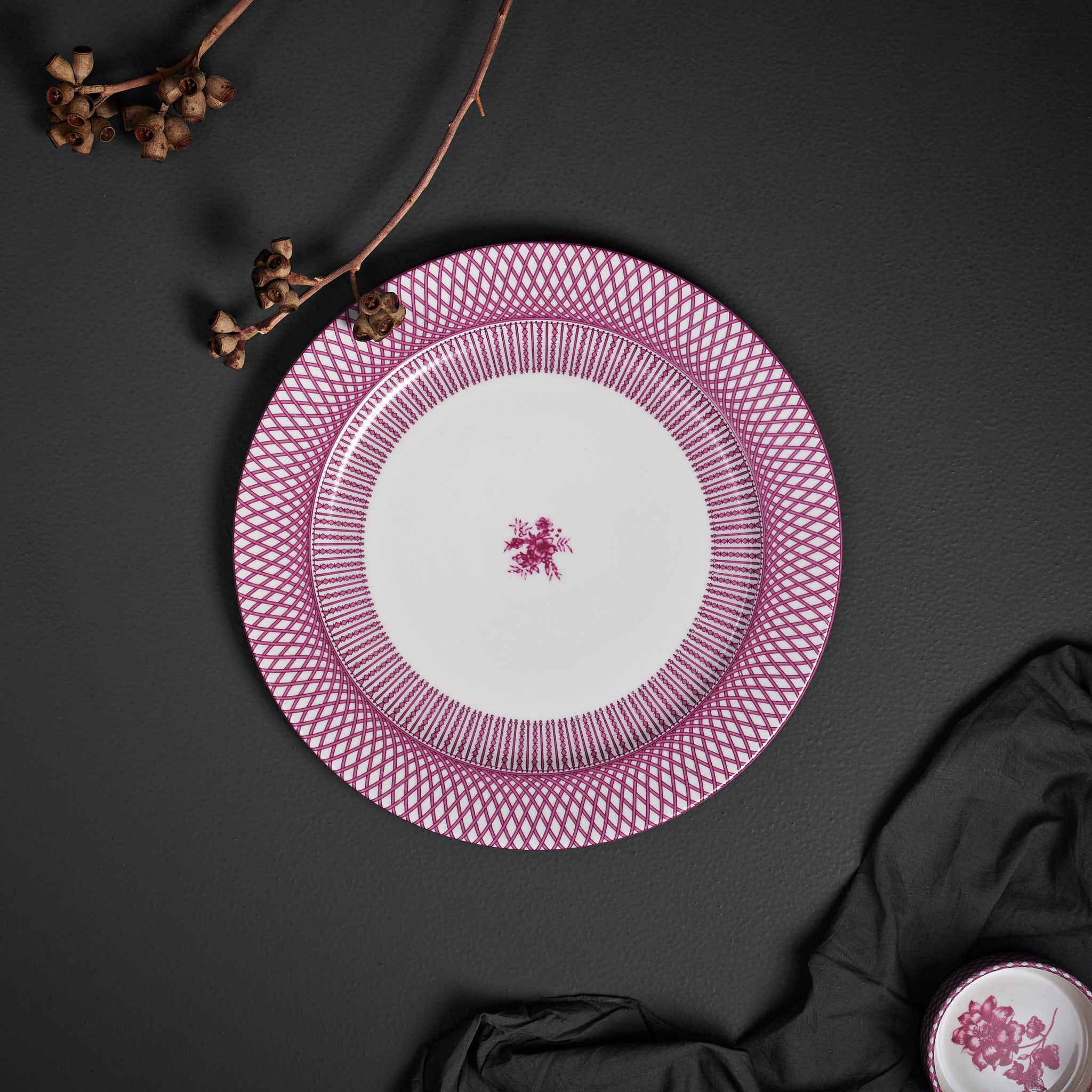 Renata Raspberry Pink Side Plate Set