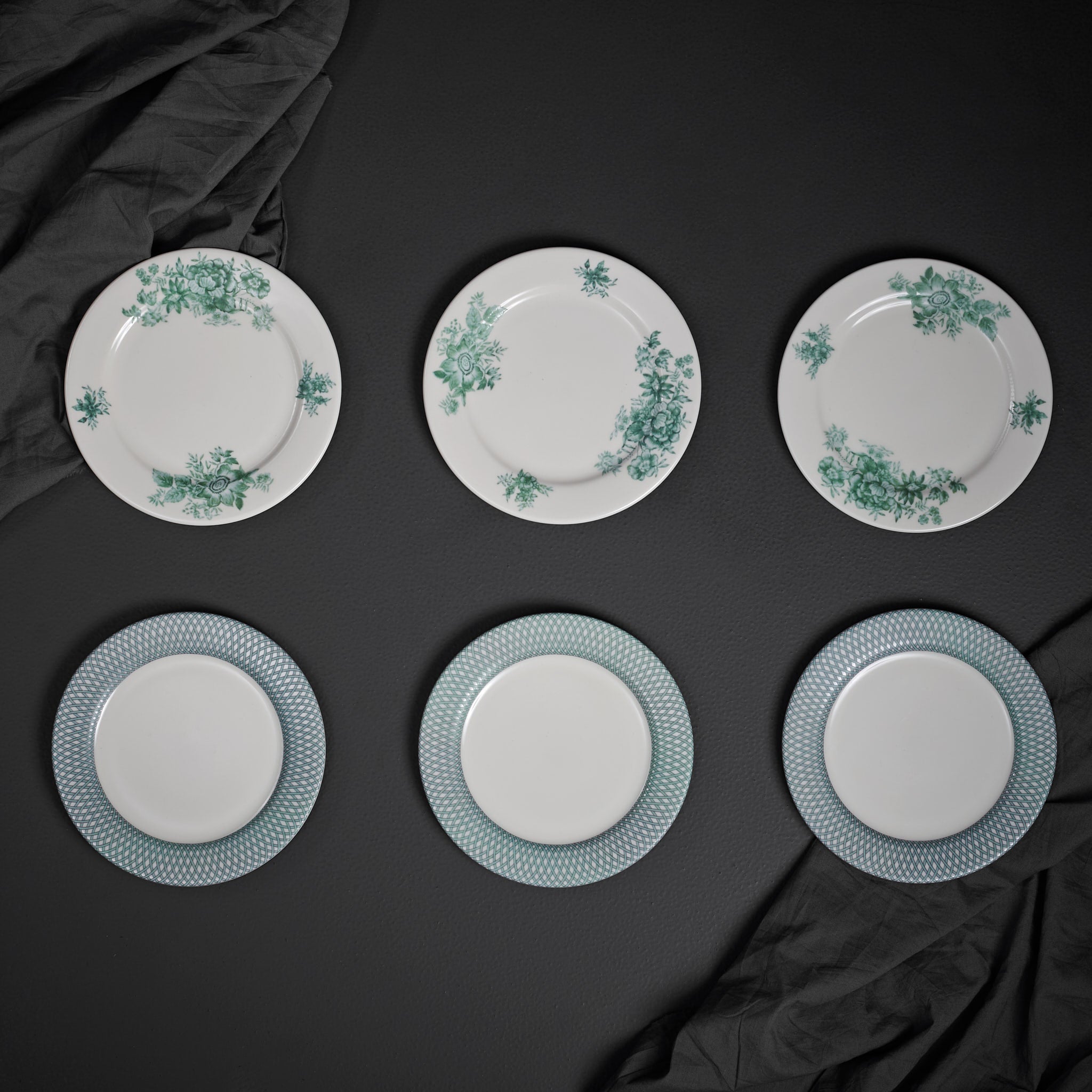 Renata Emerald Green Snack Plate Set