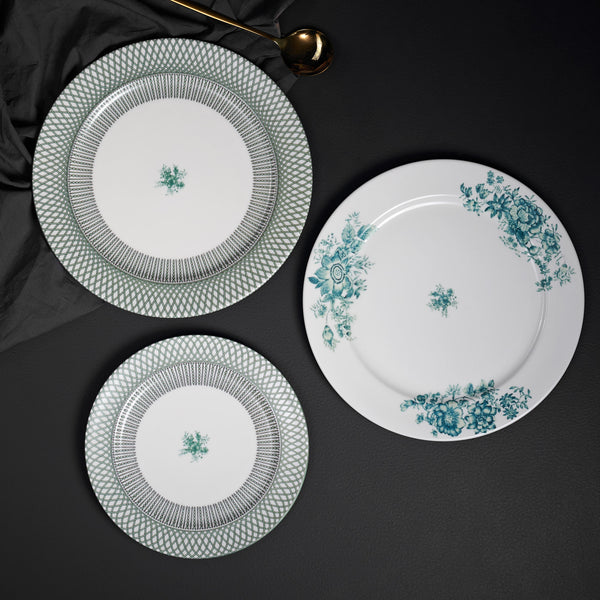 Renata emerald green dinner plate set (Set of 2)