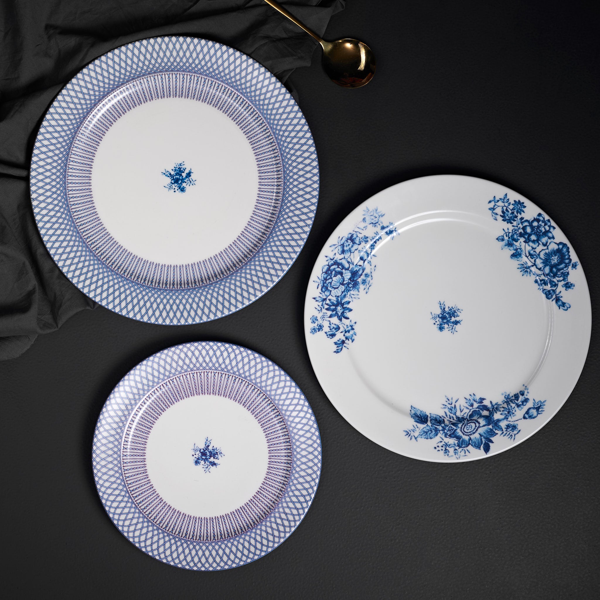 Renata China Blue Dinner Plate Set