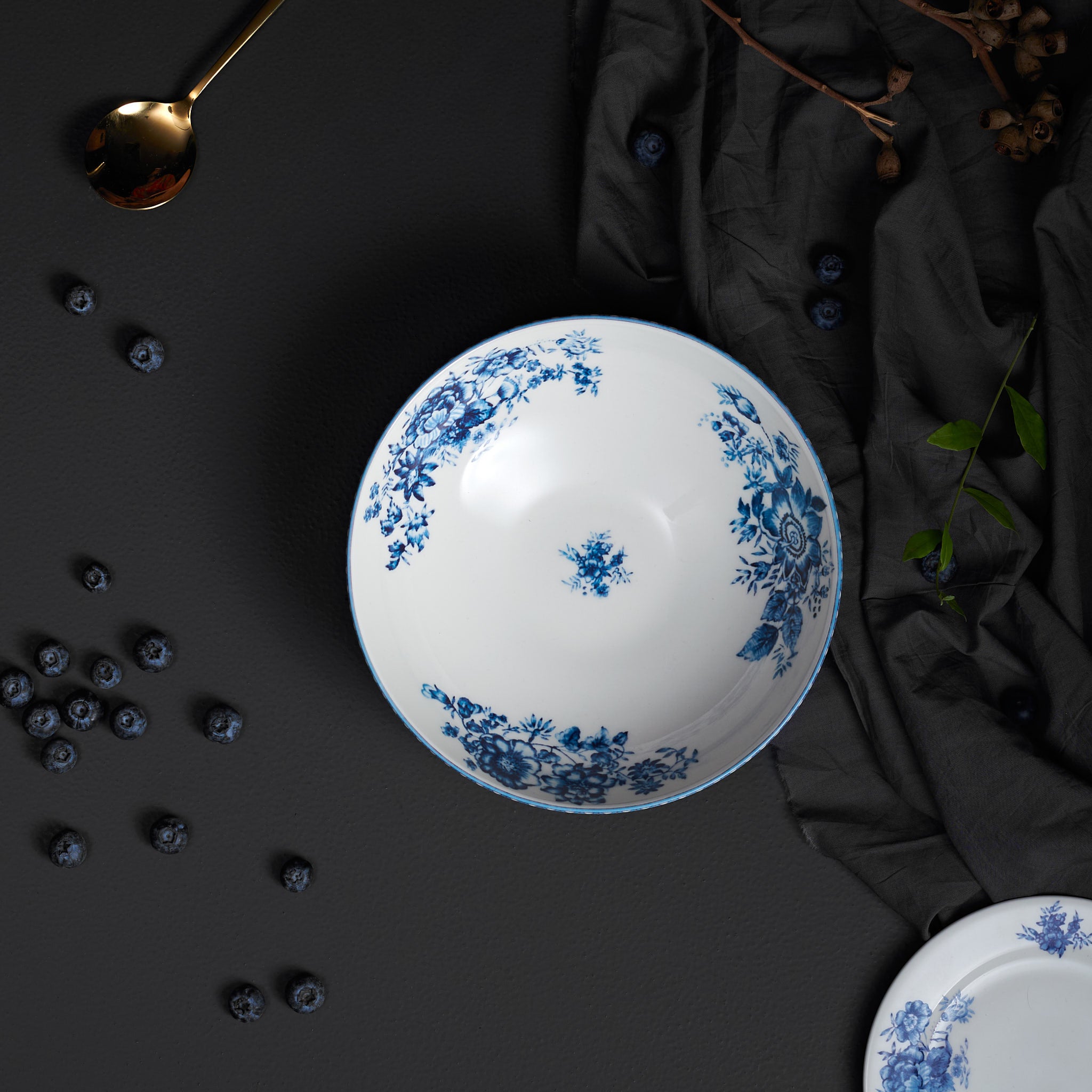 Renata China Blue Serving Bowl