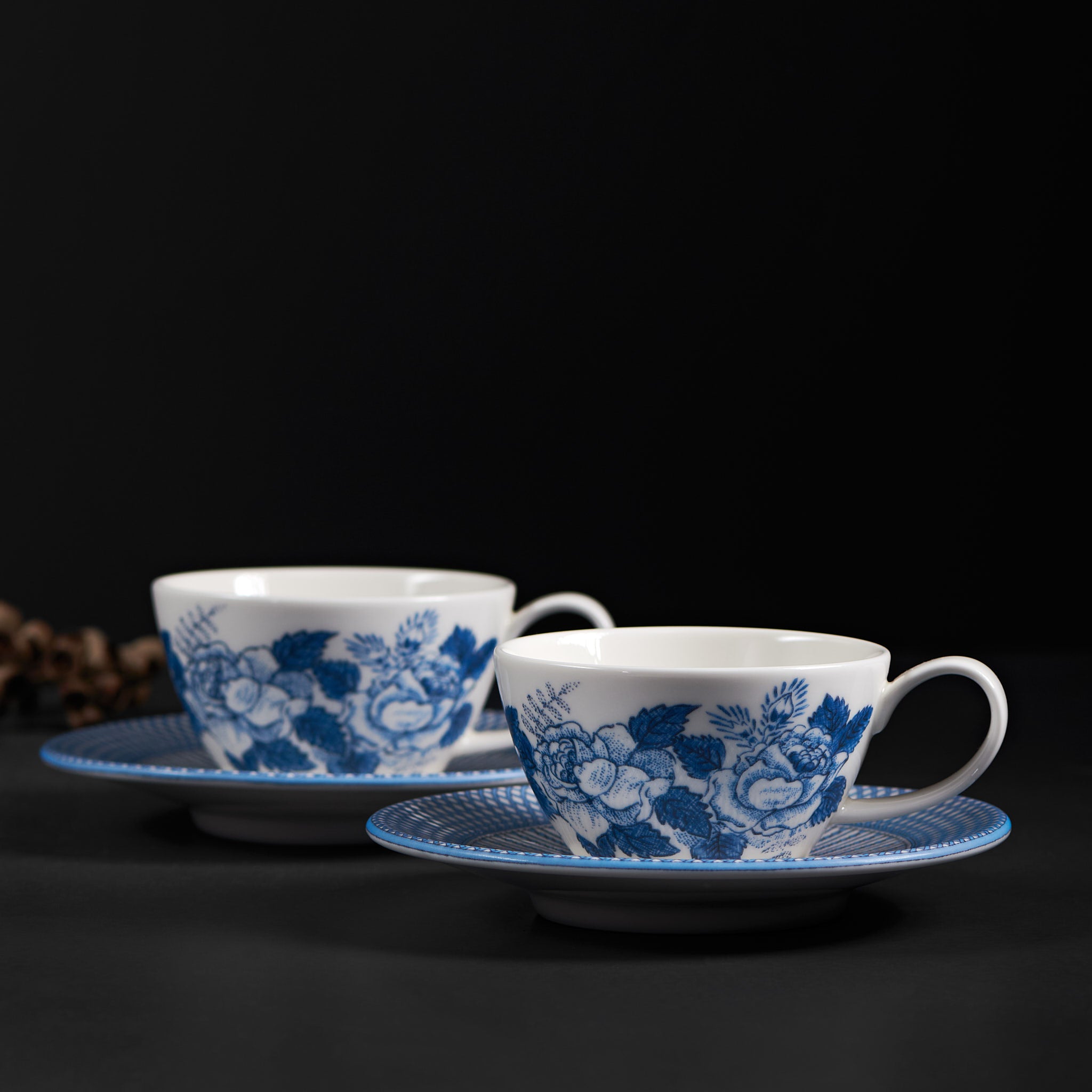 Renata China Blue Cup & Saucer Set