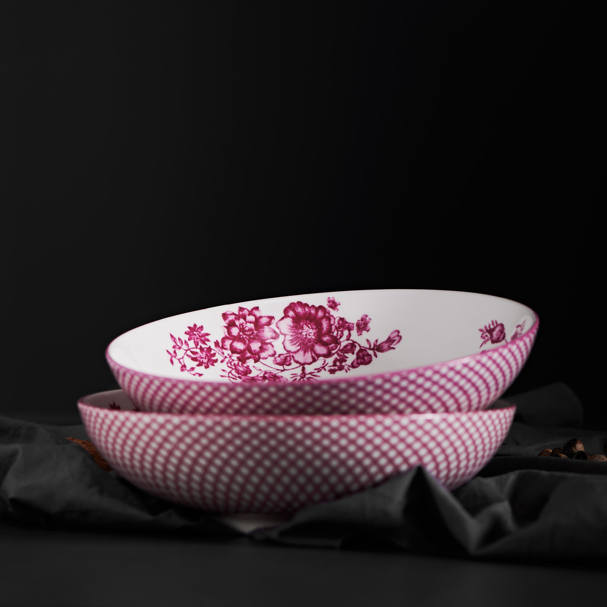 Renata Raspberry Pink Serving Bowl