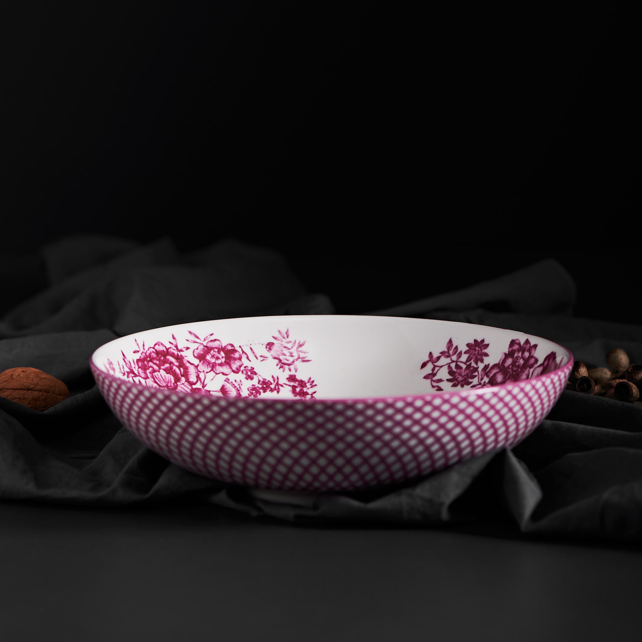 Renata Raspberry Pink Serving Bowl