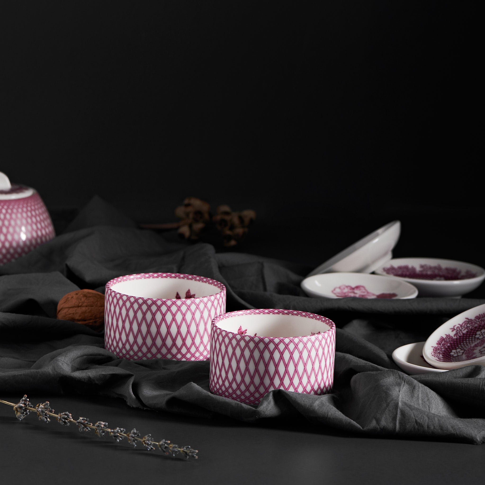 Renata Raspberry Pink Ramekin Set