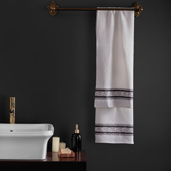 Tula charcoal grey bathroom set