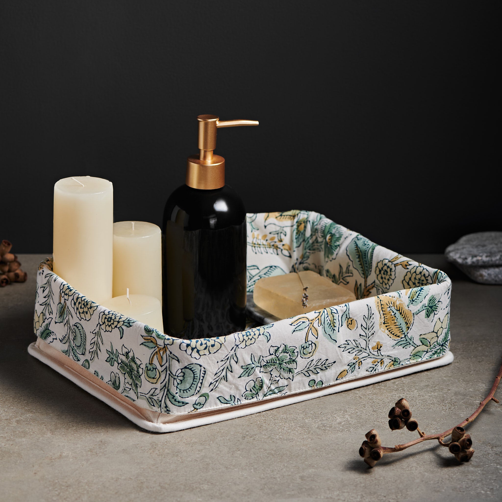 Jamila Green Vanity Tray