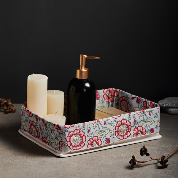 Zenia crimson vanity tray