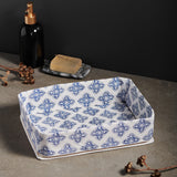 Jali indigo bathroom set