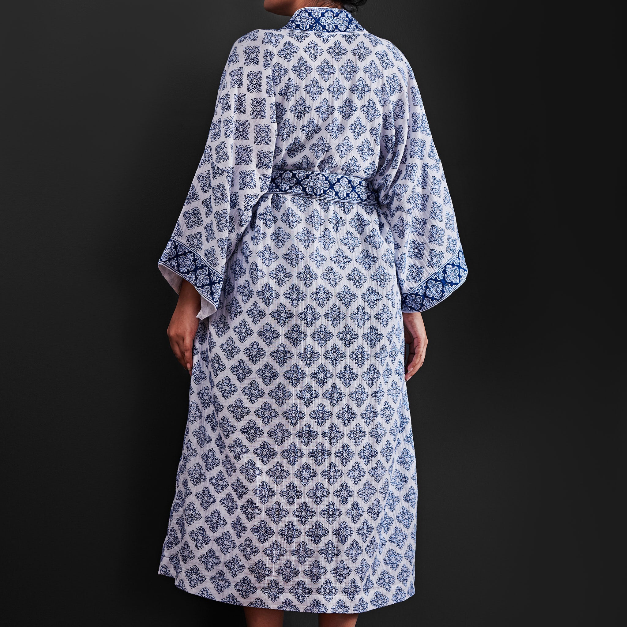 Jali Indigo Bathrobe