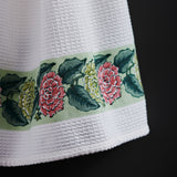 Dahlia lime hand towels (Set of 2)