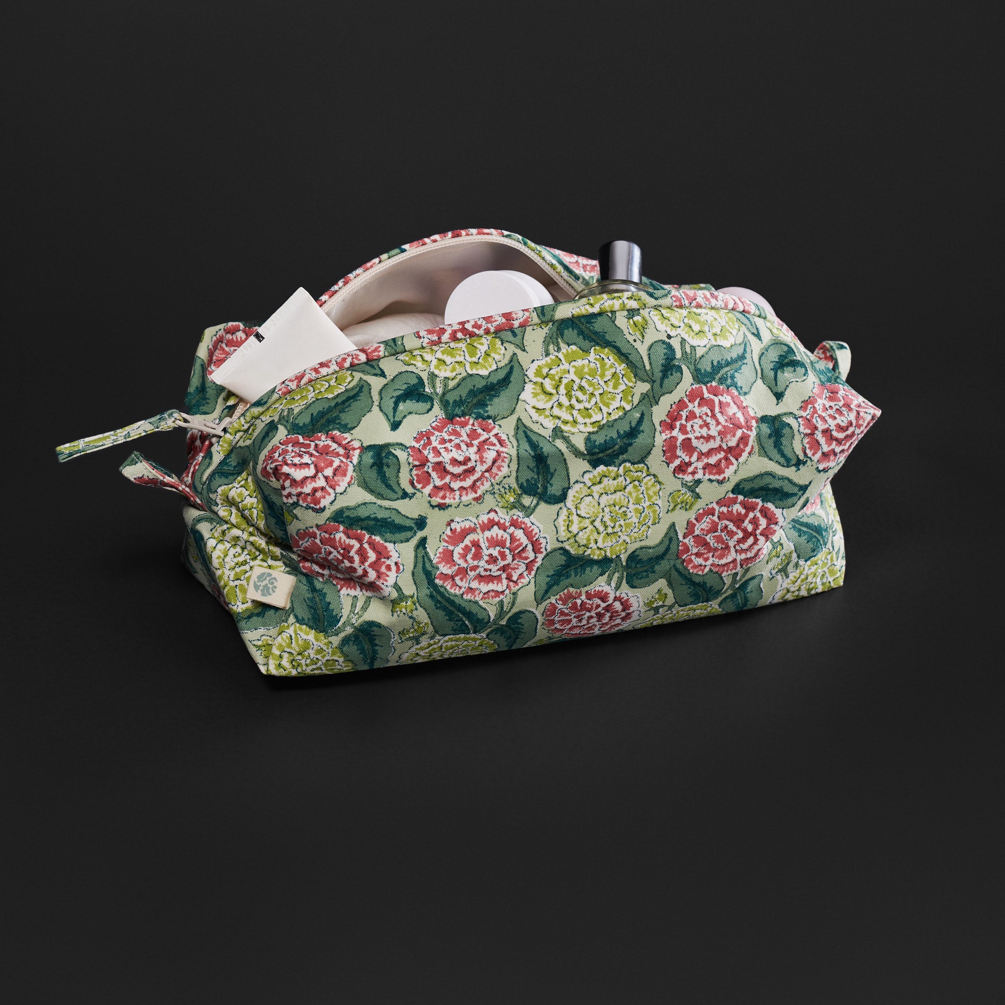 Dahlia Lime Travel Pouches