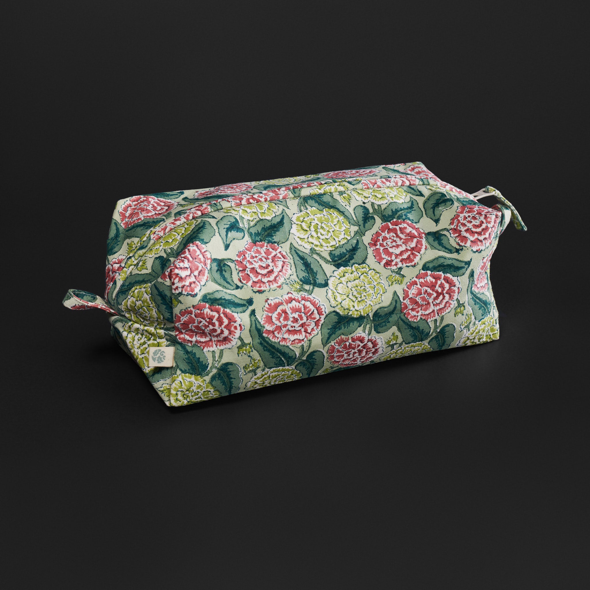 Dahlia Lime Travel Pouches