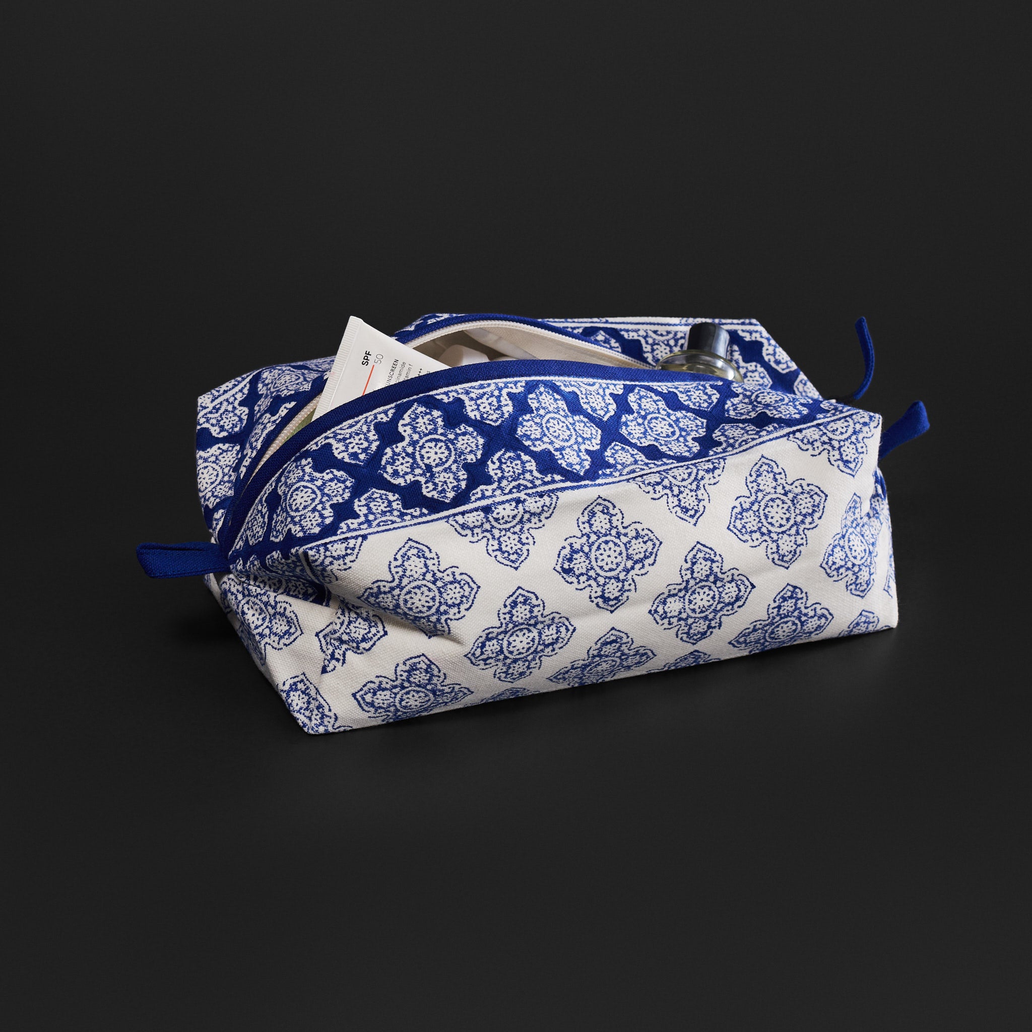 Jali Indigo Travel Pouches