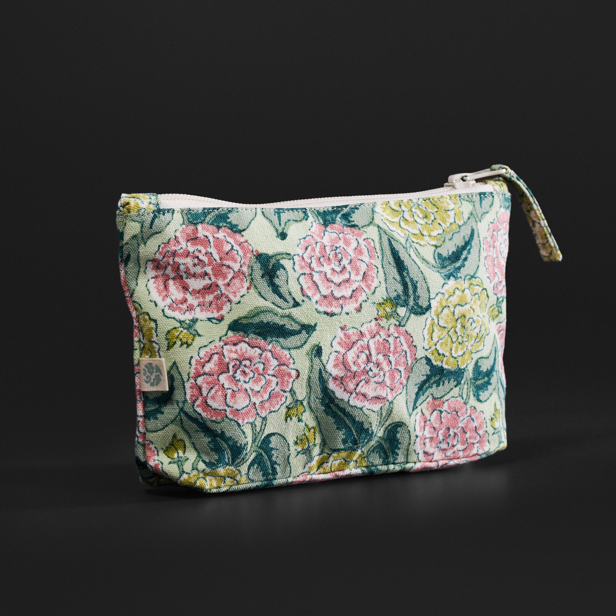 Dahlia Lime Travel Pouches