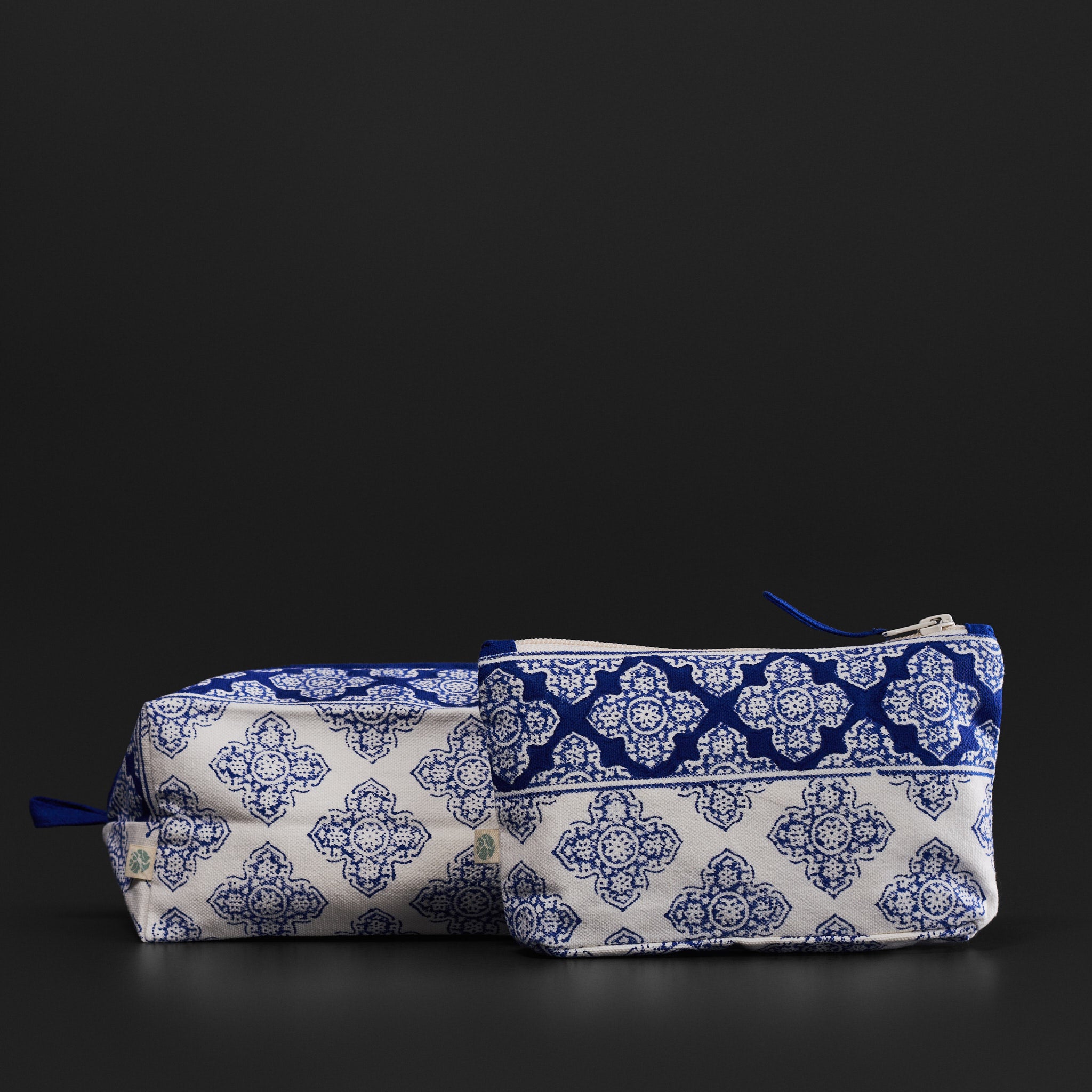 Jali Indigo Travel Pouches