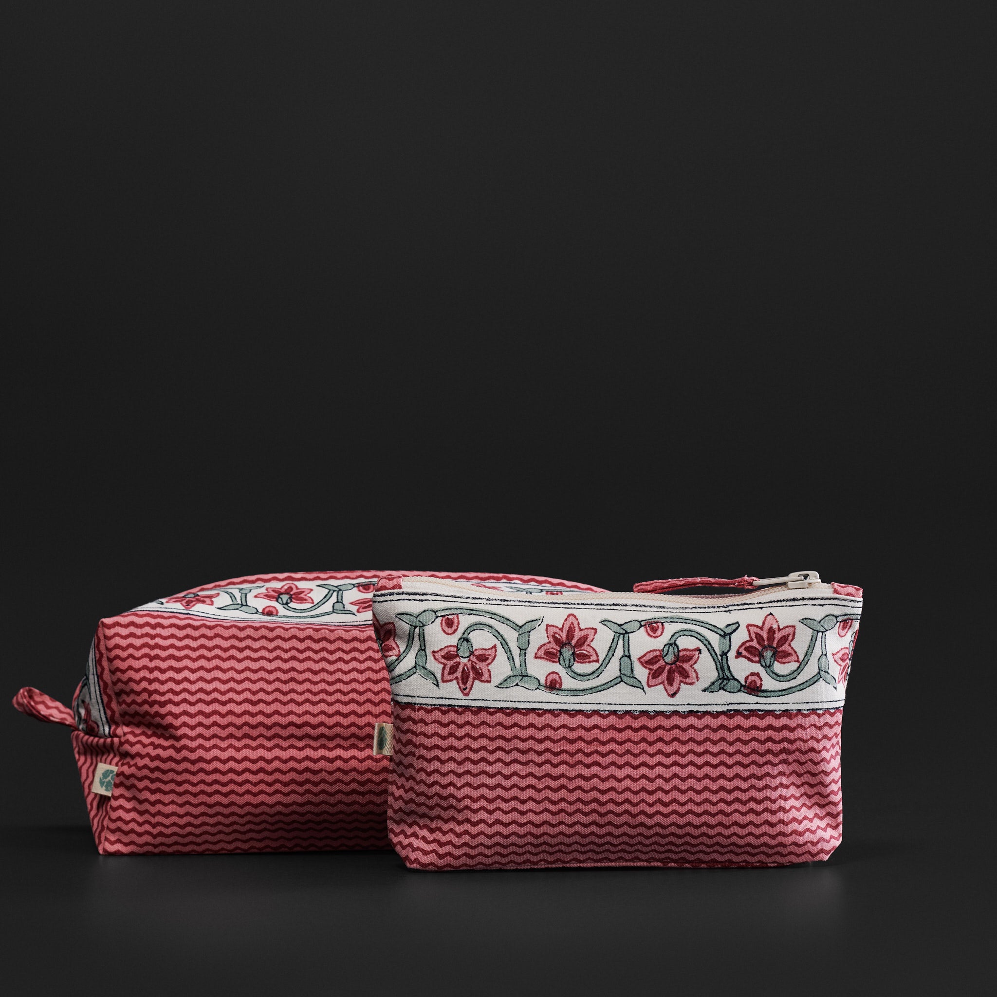 Ruhi Raspberry Pink Travel Pouches