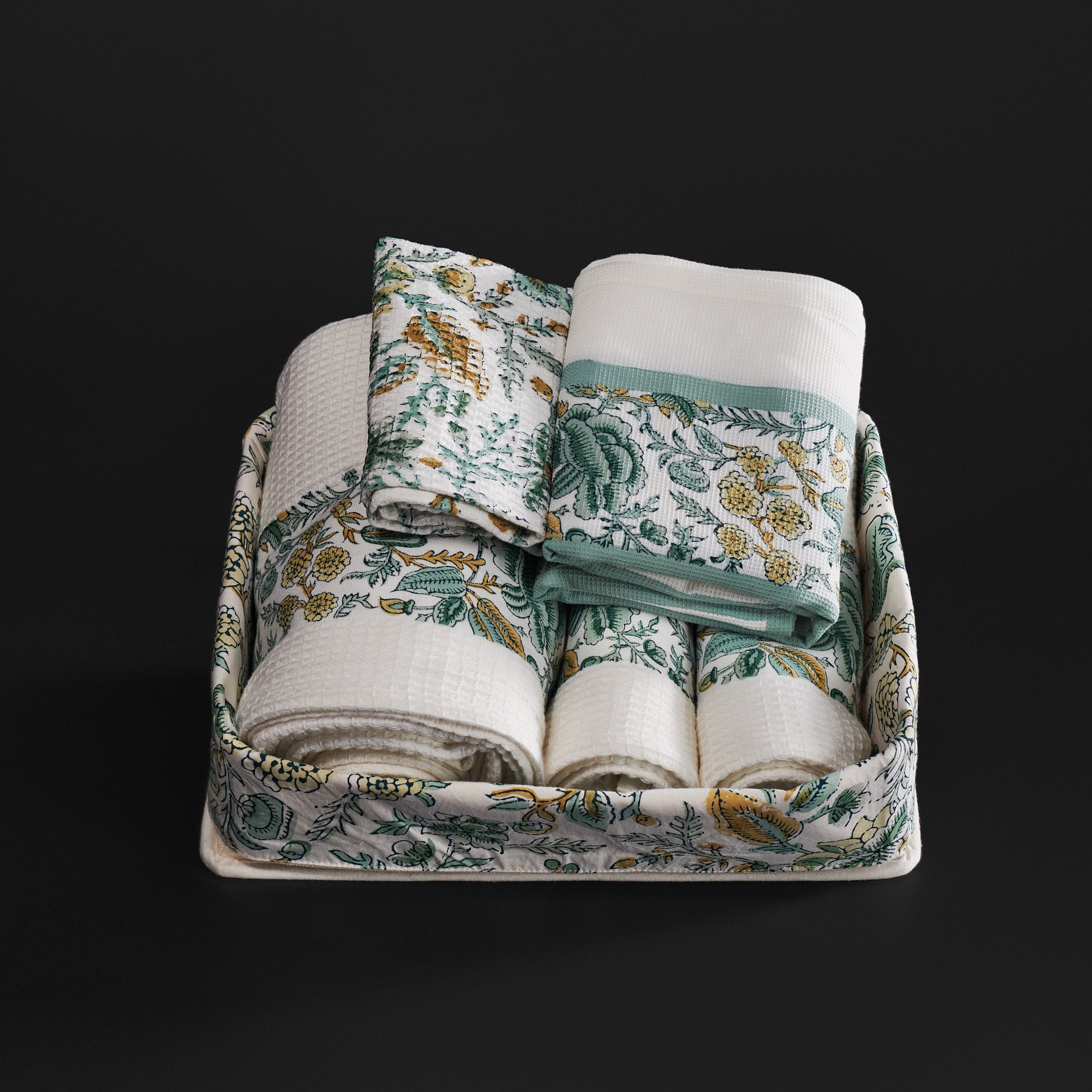 Jamila Green Towel Set