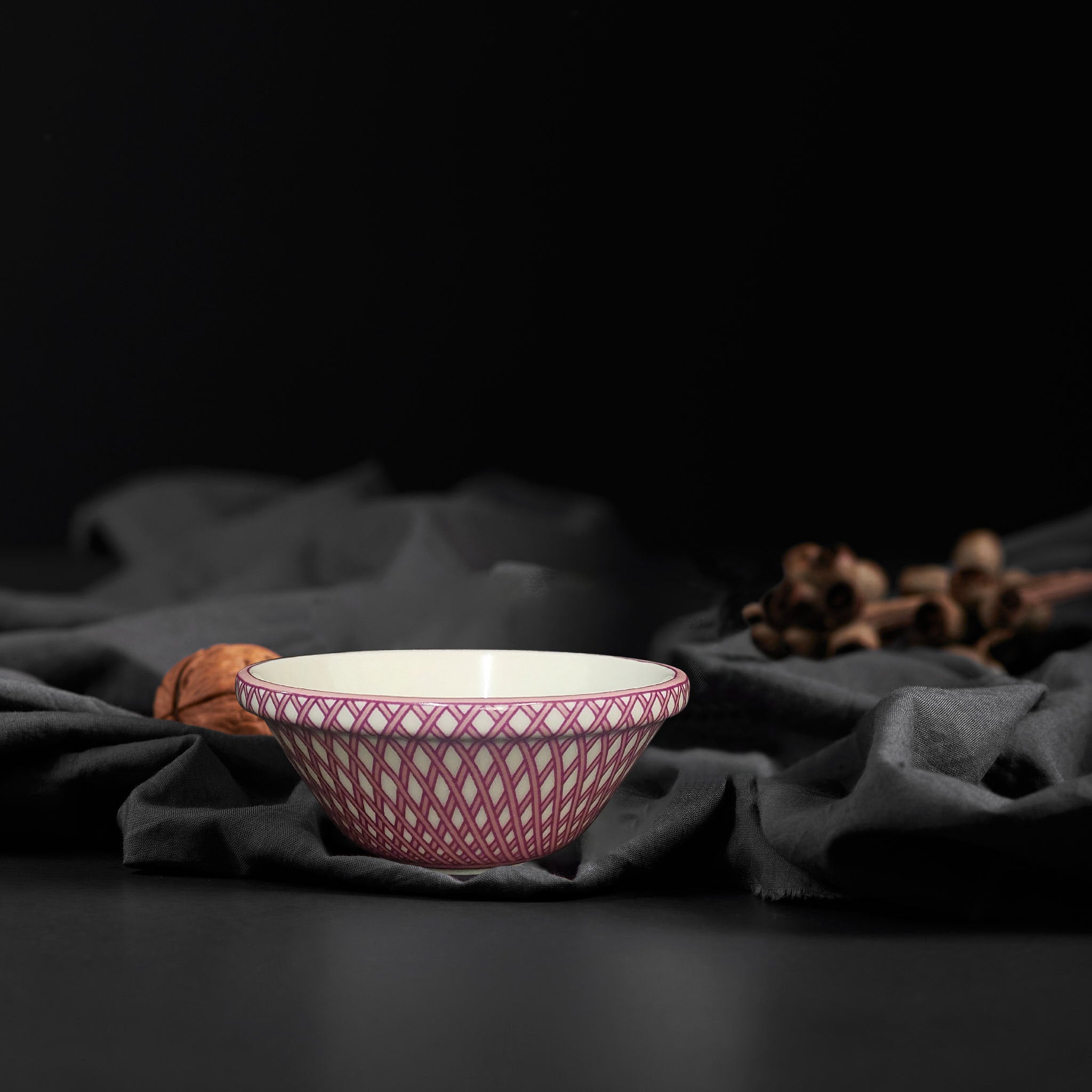 Renata Raspberry Pink Conical Bowl