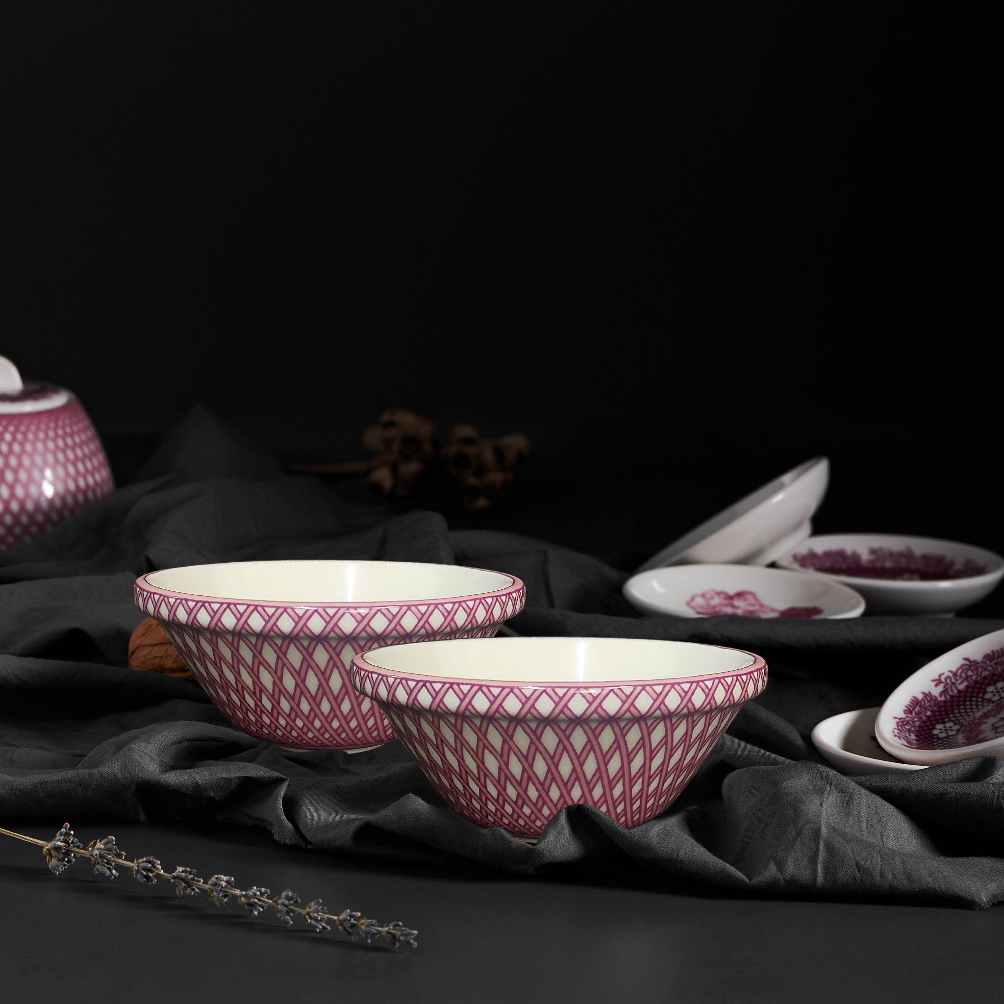 Renata Raspberry Pink Conical Bowl
