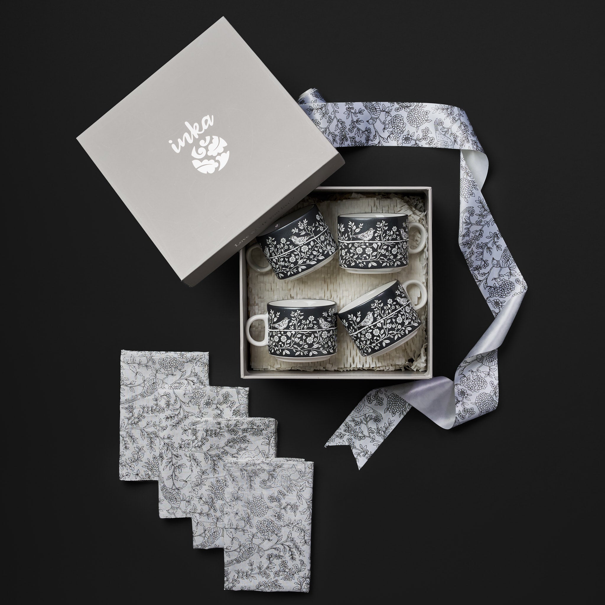 Kalam Charcoal Espresso Mug Set