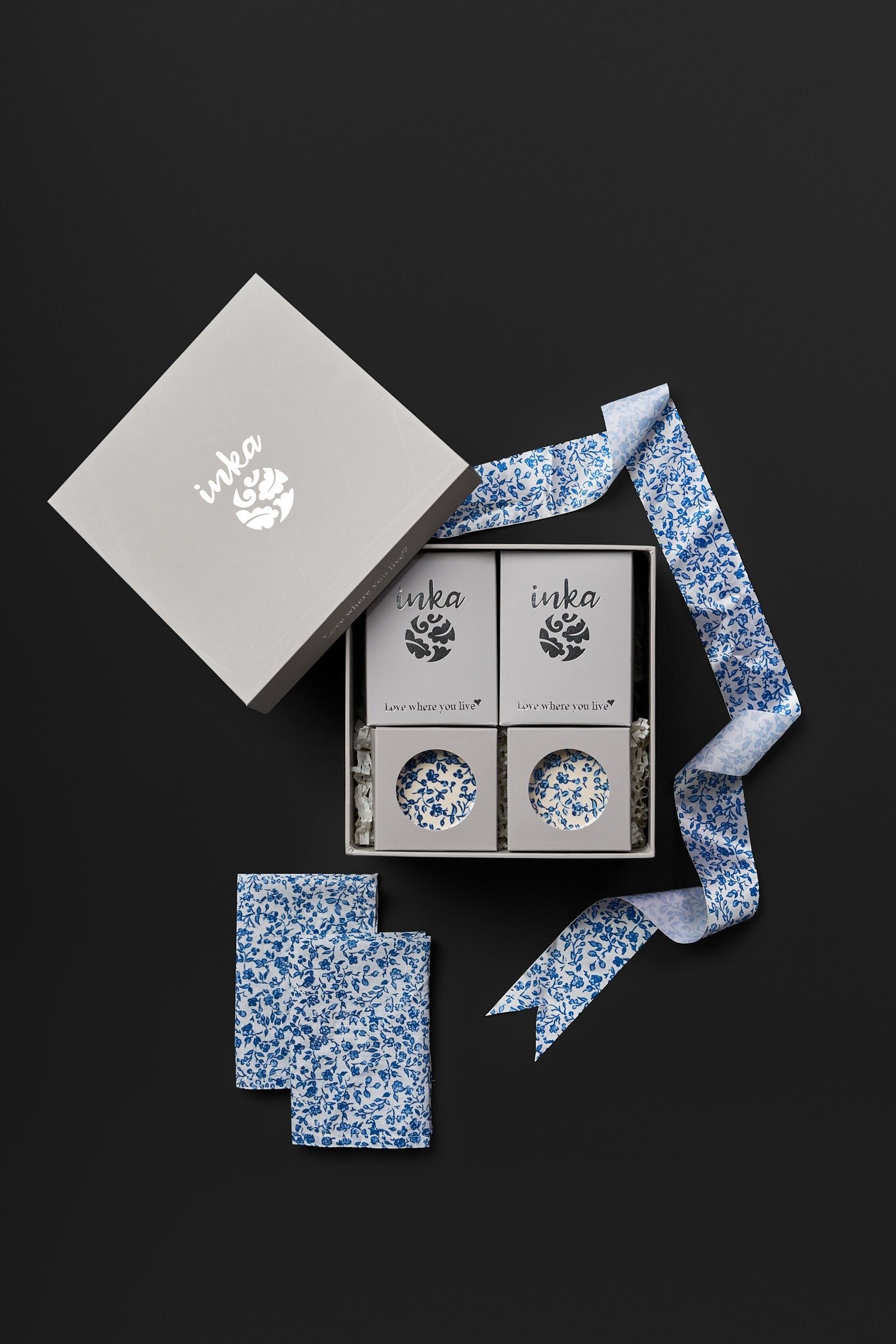 Tiana Cobalt Blue Mug & Small Dish Set
