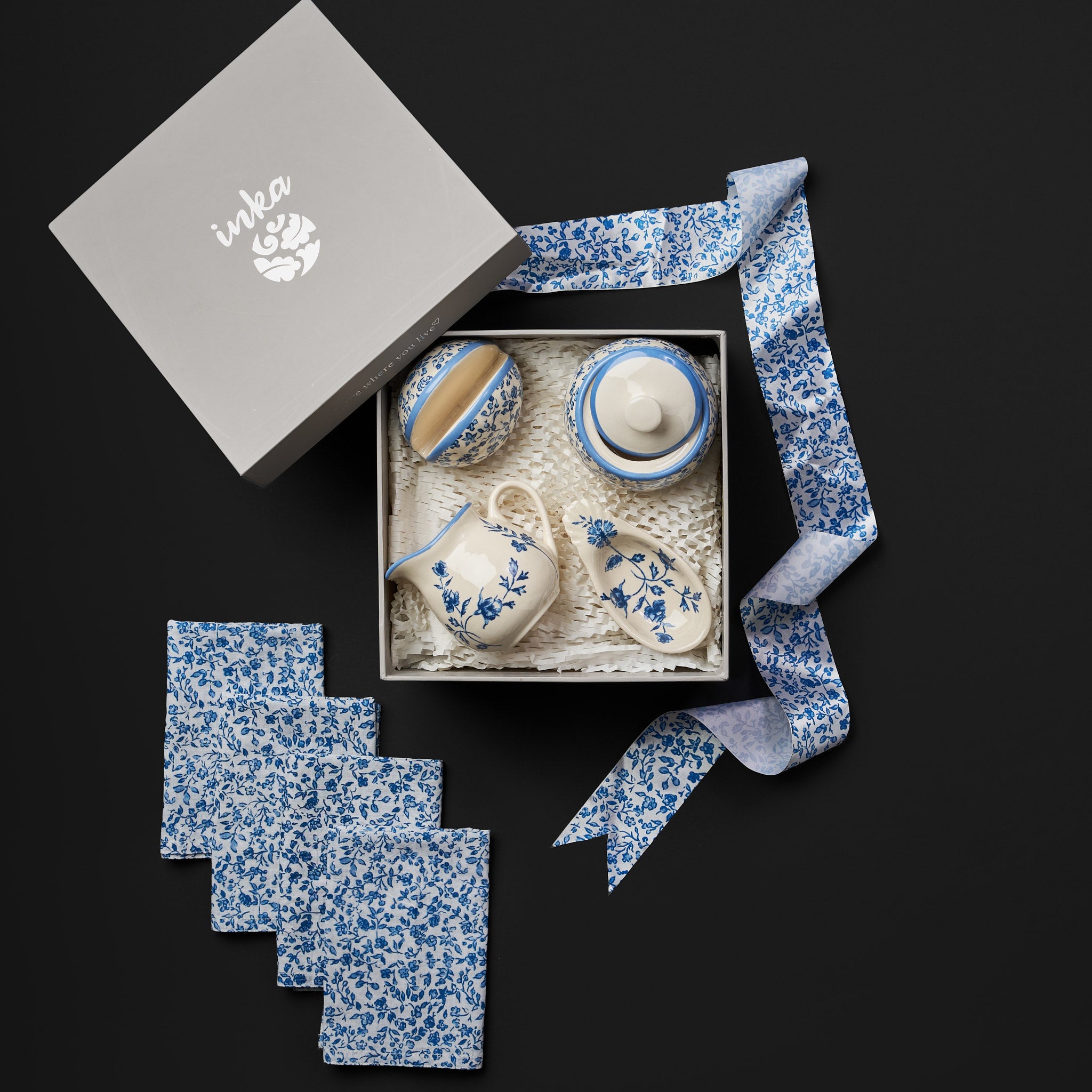 Tiana Cobalt Blue Tea Service Set