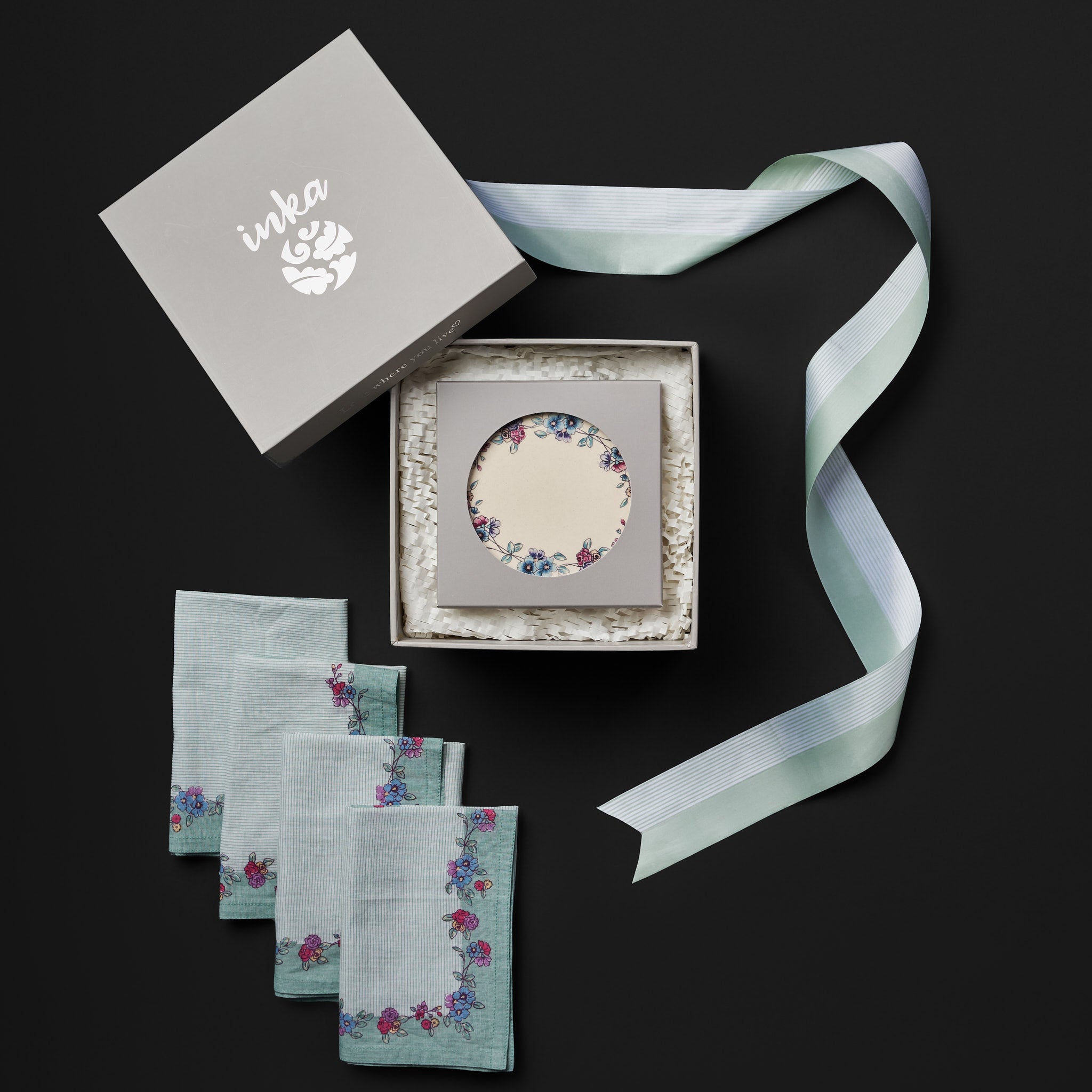 Mala Multicolour Tapa Plate Set