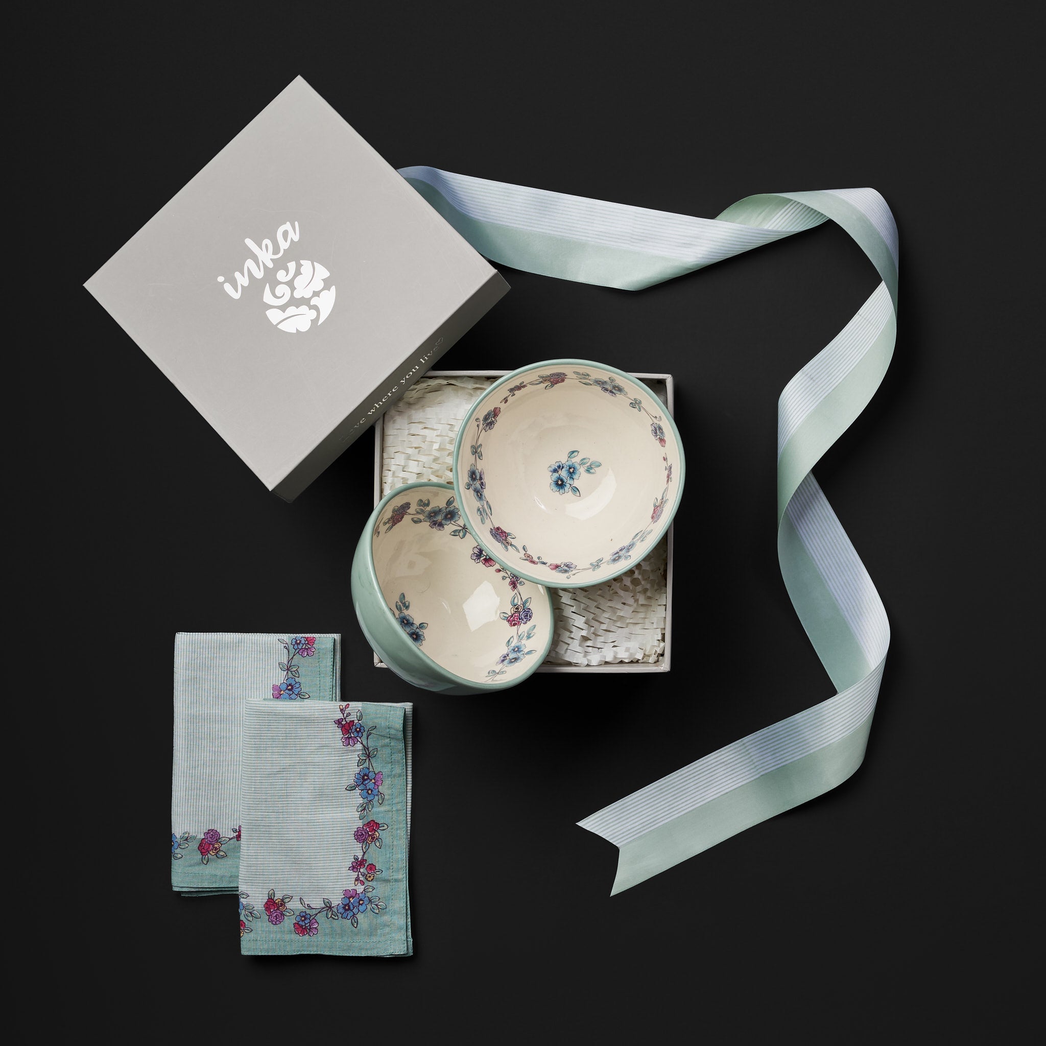 Mala Multicolour Curved Bowl Set
