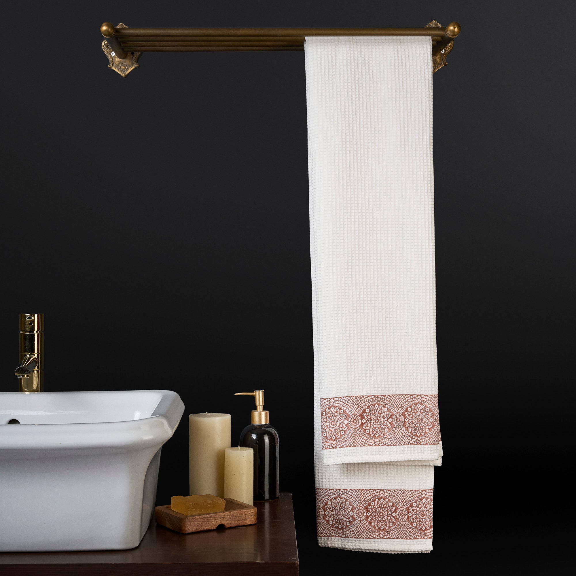 Mosaic Clay Bath Towel