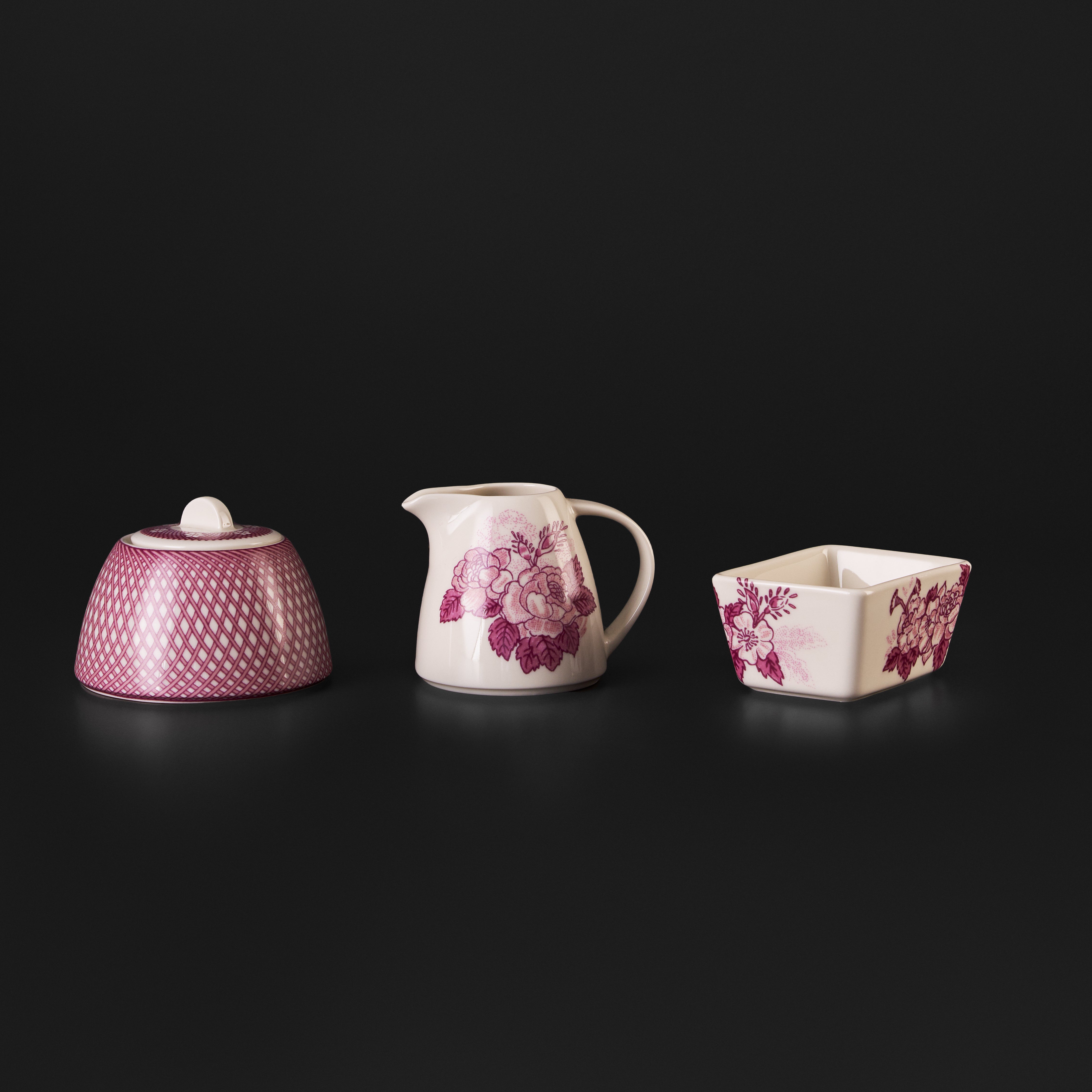 Renata Raspberry Pink Tea Service Set