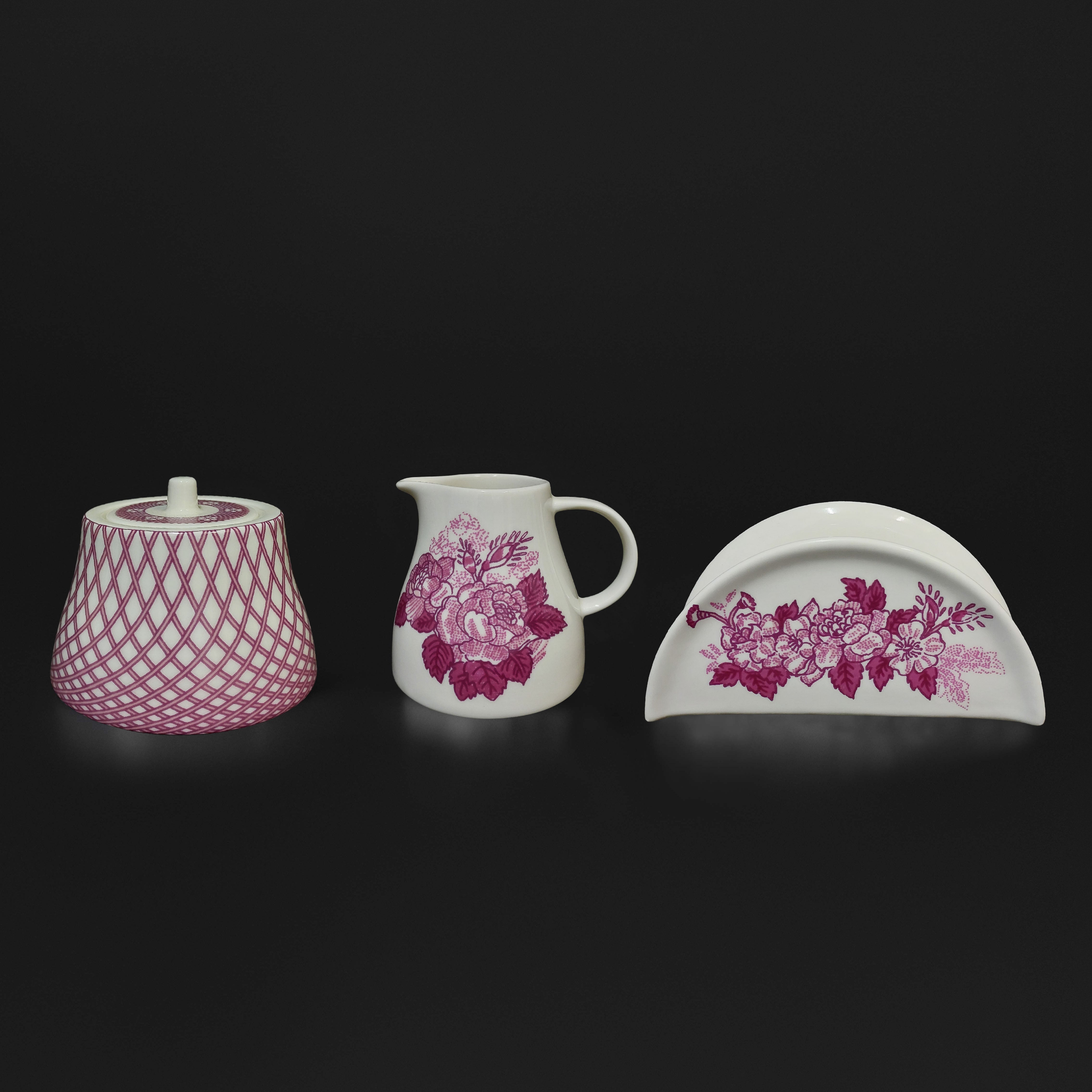 Renata Raspberry Pink Tea Service Set