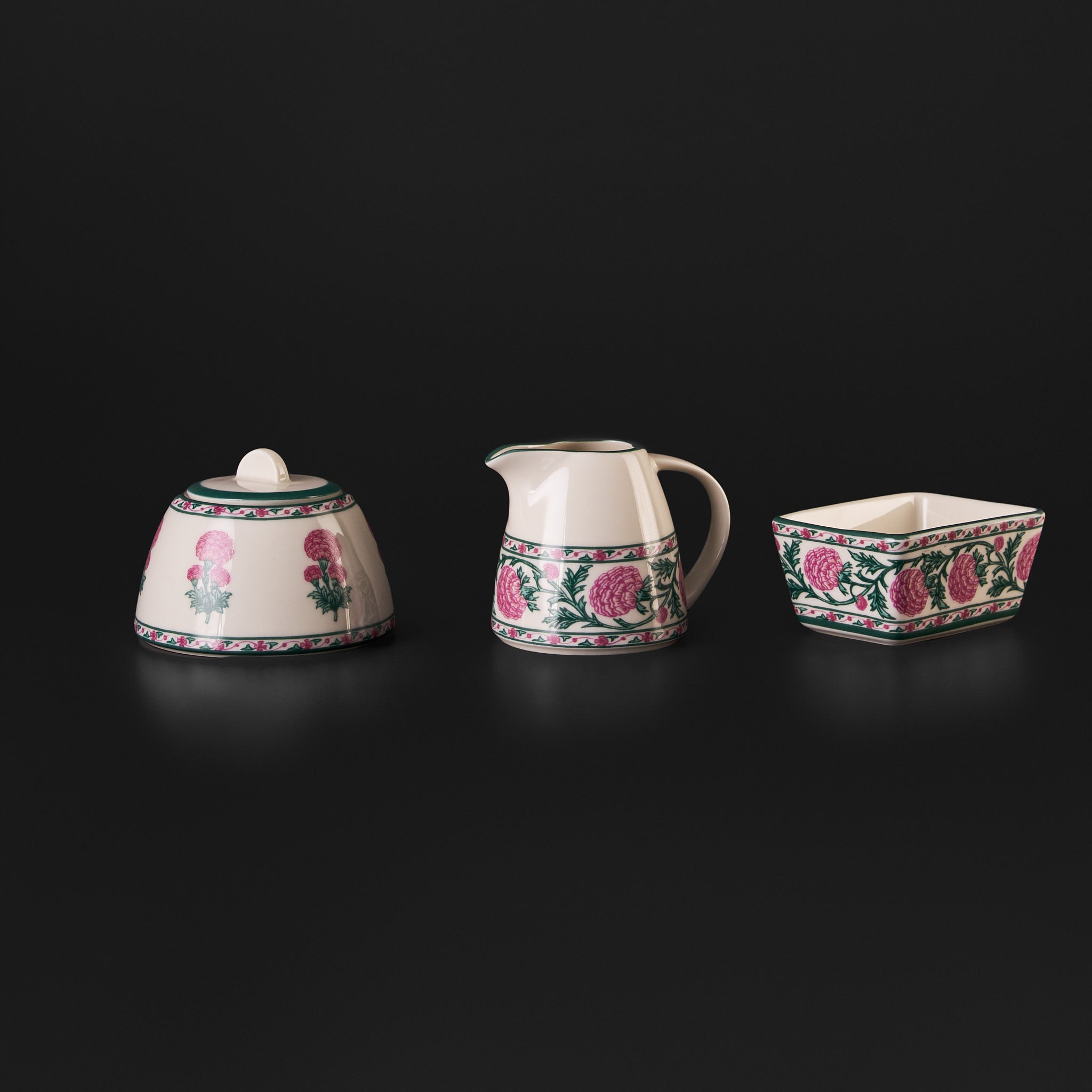 Meesha Mulberry Pink Tea Service Set